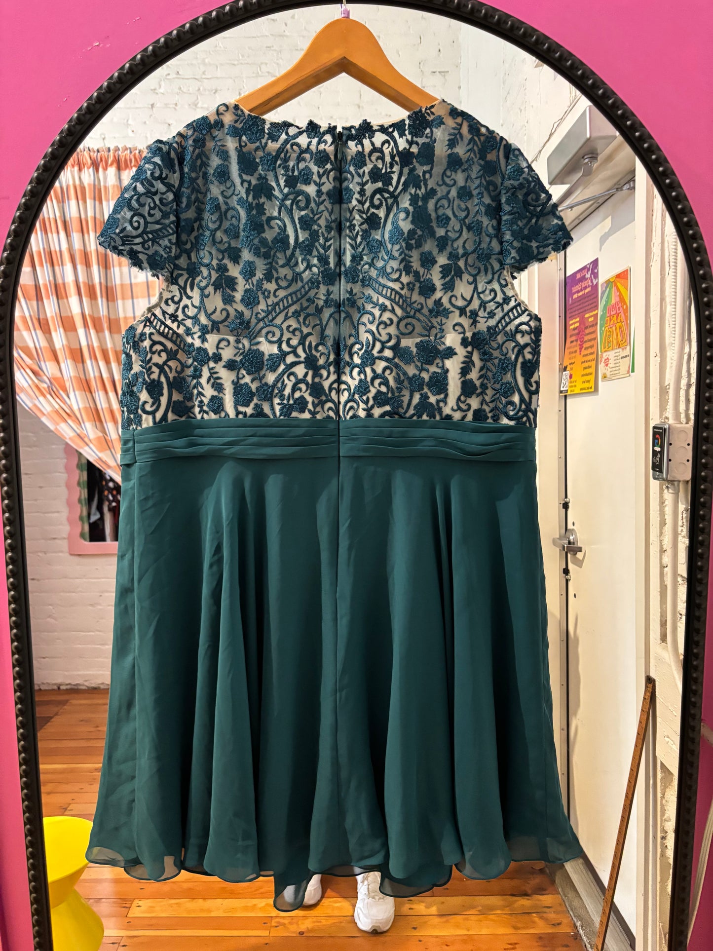 size 3-4X teal JJ's House fancy dress