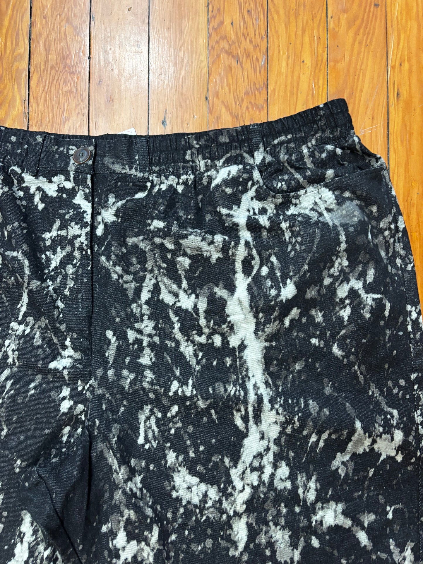 size 5X Ulla Jeans - charcoal black bleach dyed