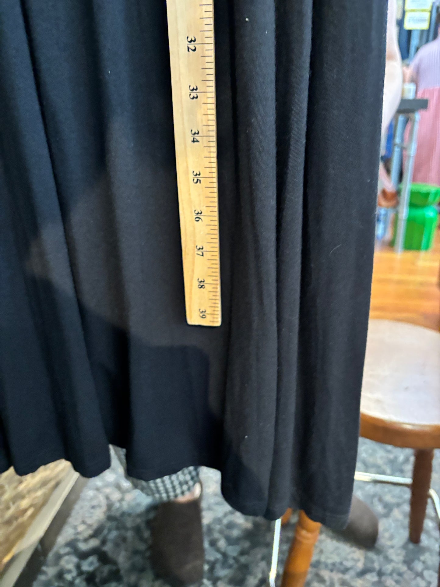 size flex black modal Muna + Broad pattern dress - hexam