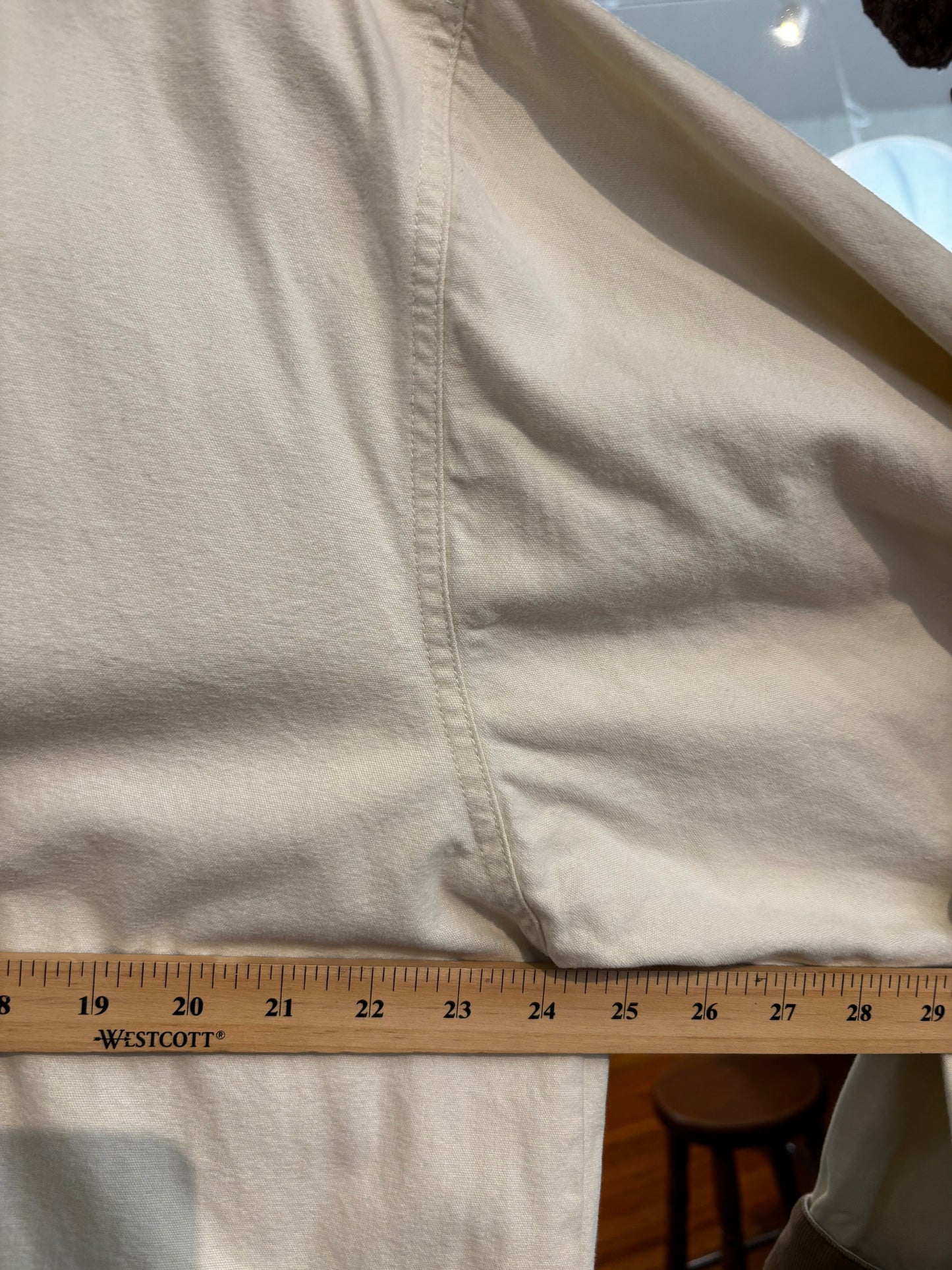 size L/G cream with cord collar VINATGE Eddie Bauer jacket - chore