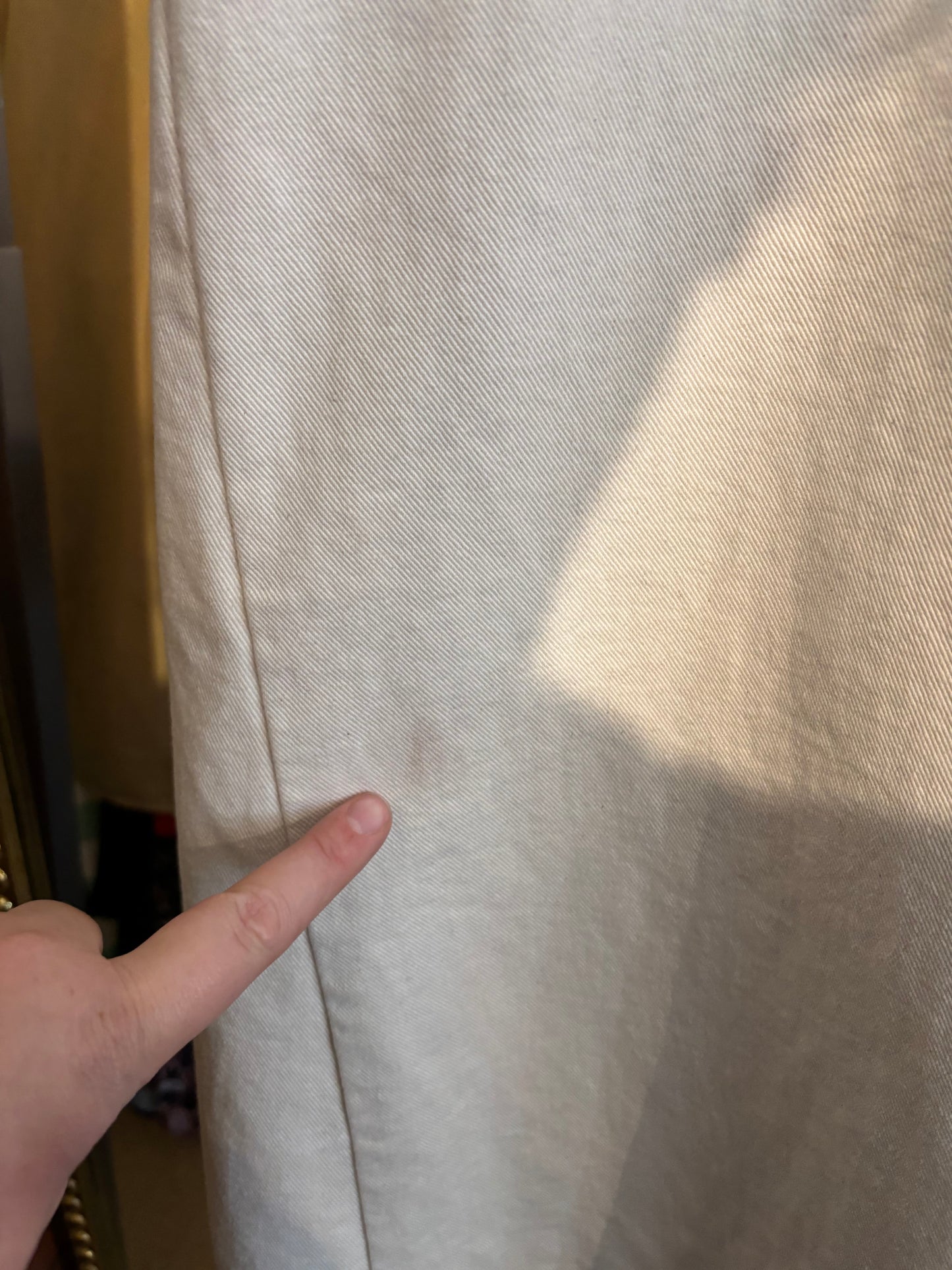 Size 3X Cream twill Ilana Kohn jacket - as is