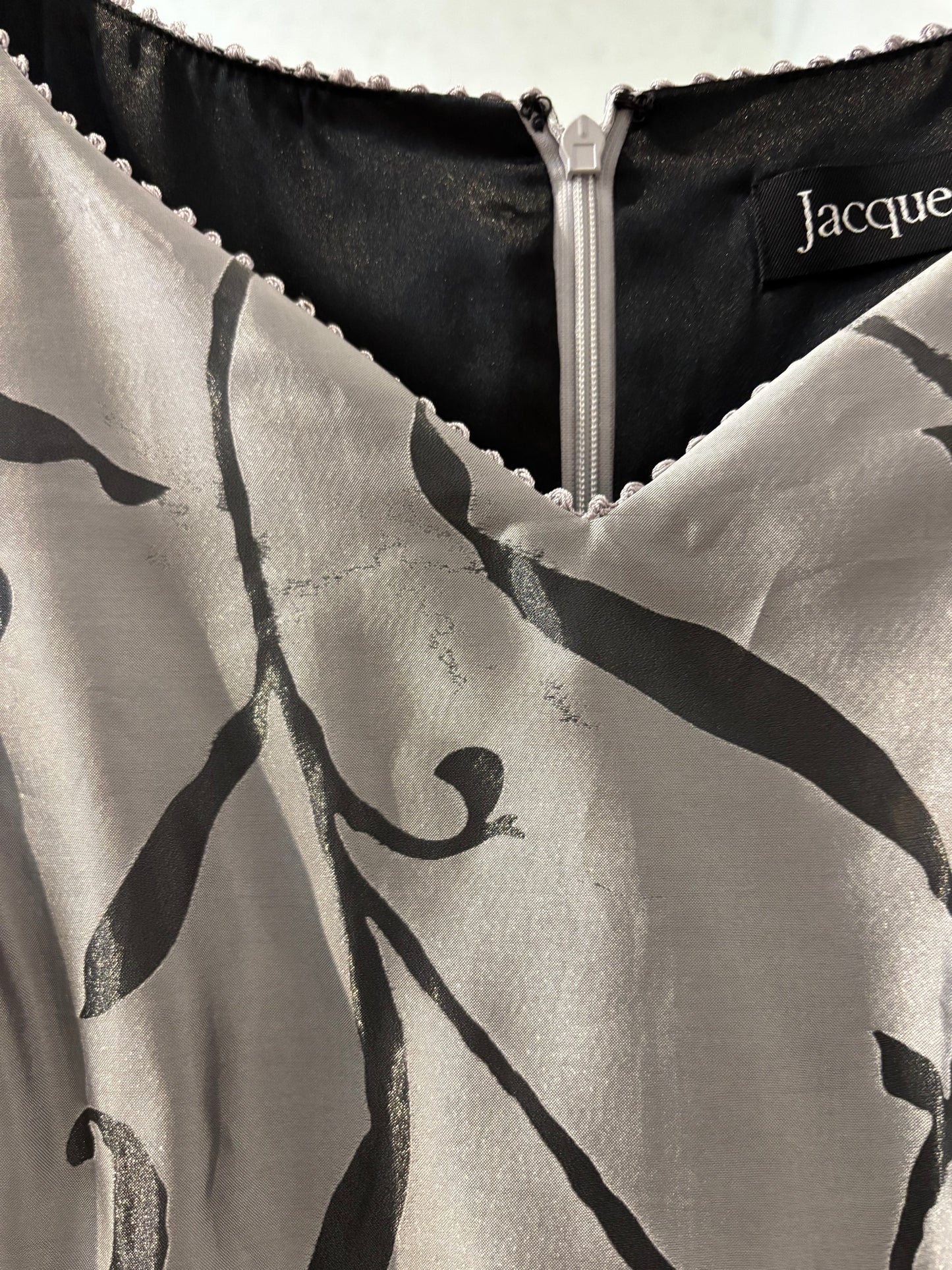 size 18 silver with burnout Jacques Vert dress - cocktail