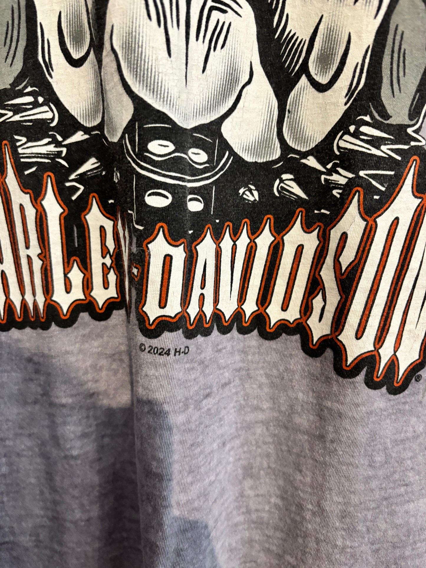 Size 3X as is Harley tee - doggy face 2024
