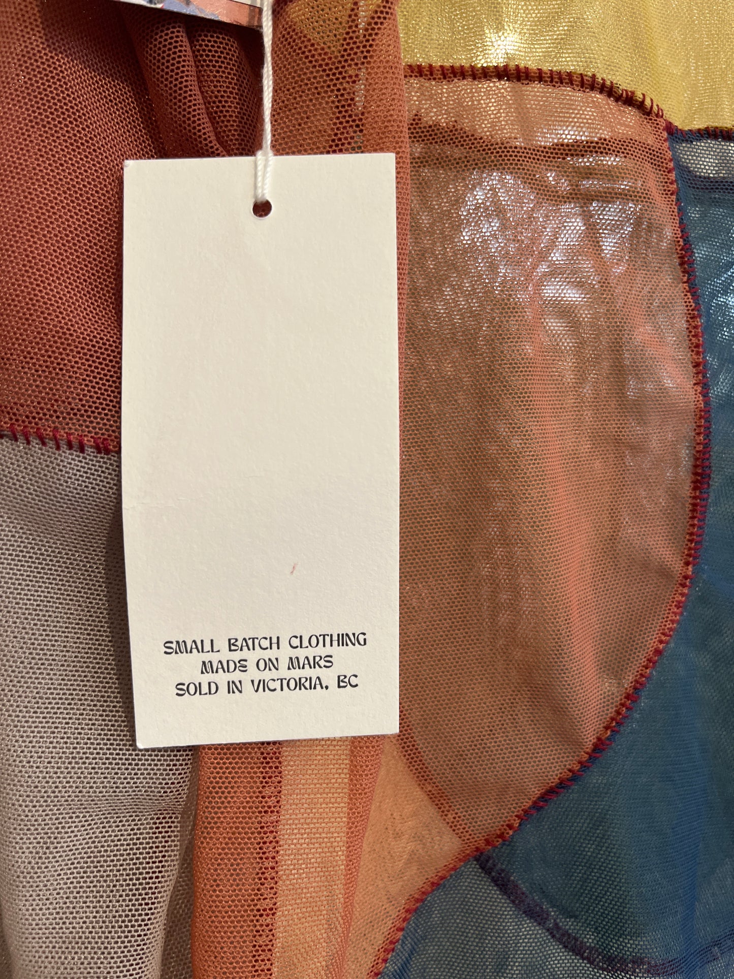 size 3X (small fit) colour block mesh Elyse on Mars shirt