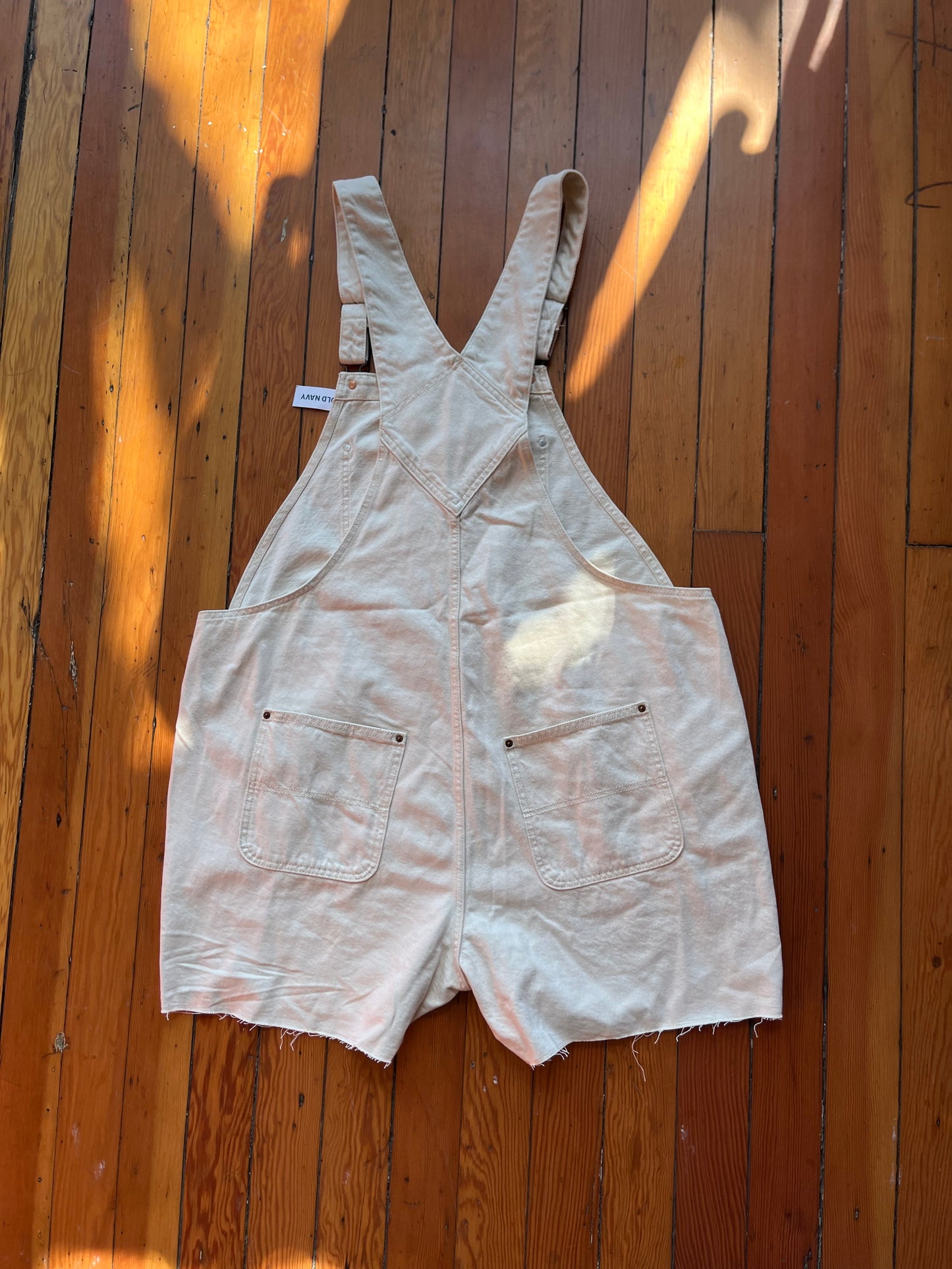 Size 2X Cream Old Navy Overalls