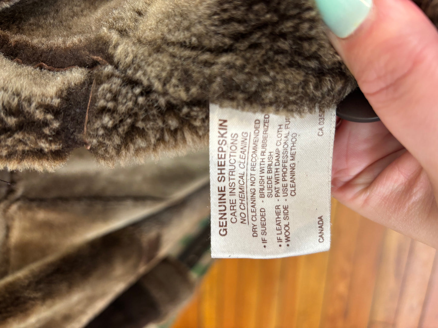 Hide Society Brown shearling coat deep brown . Size 22