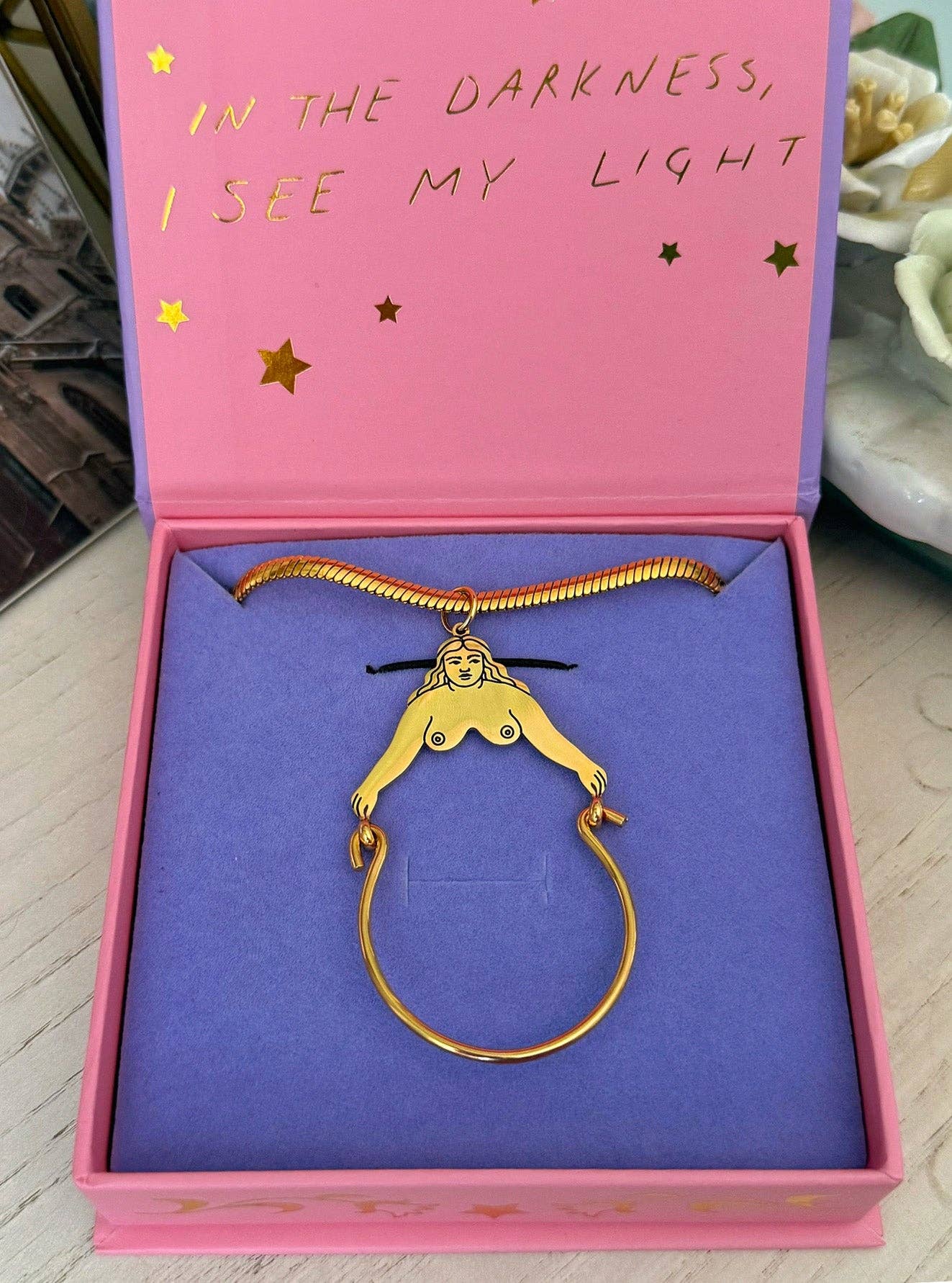 Bosom Buddy Charm Holder Pendant Necklace