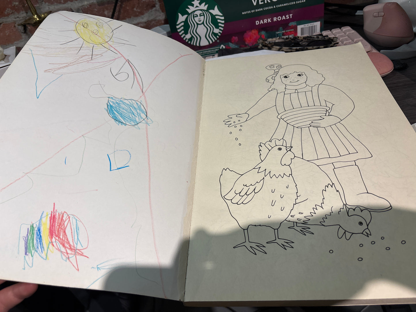 Jumbo vintage colouring book