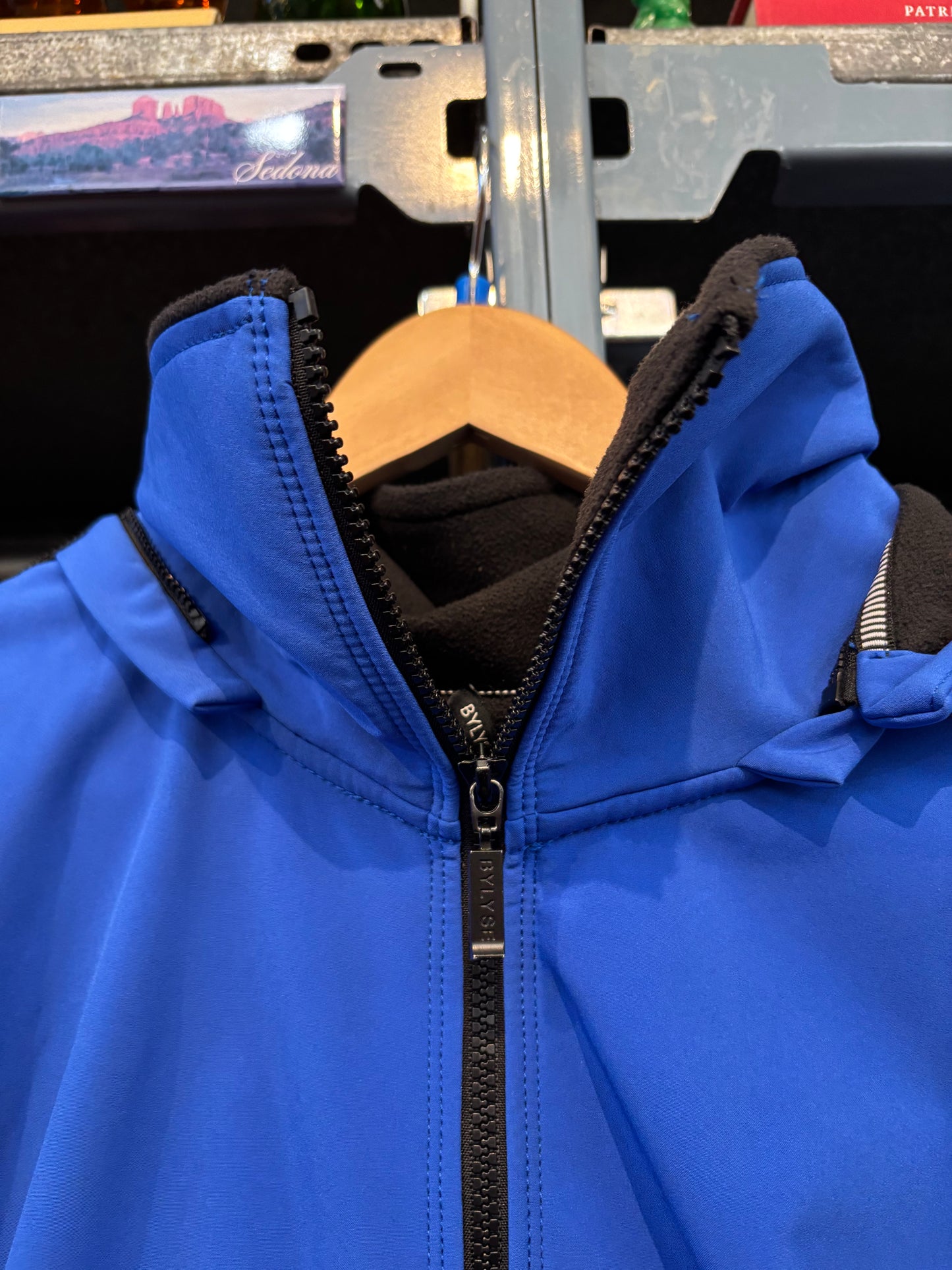 size 3X blue rain Bylyse jacket - long