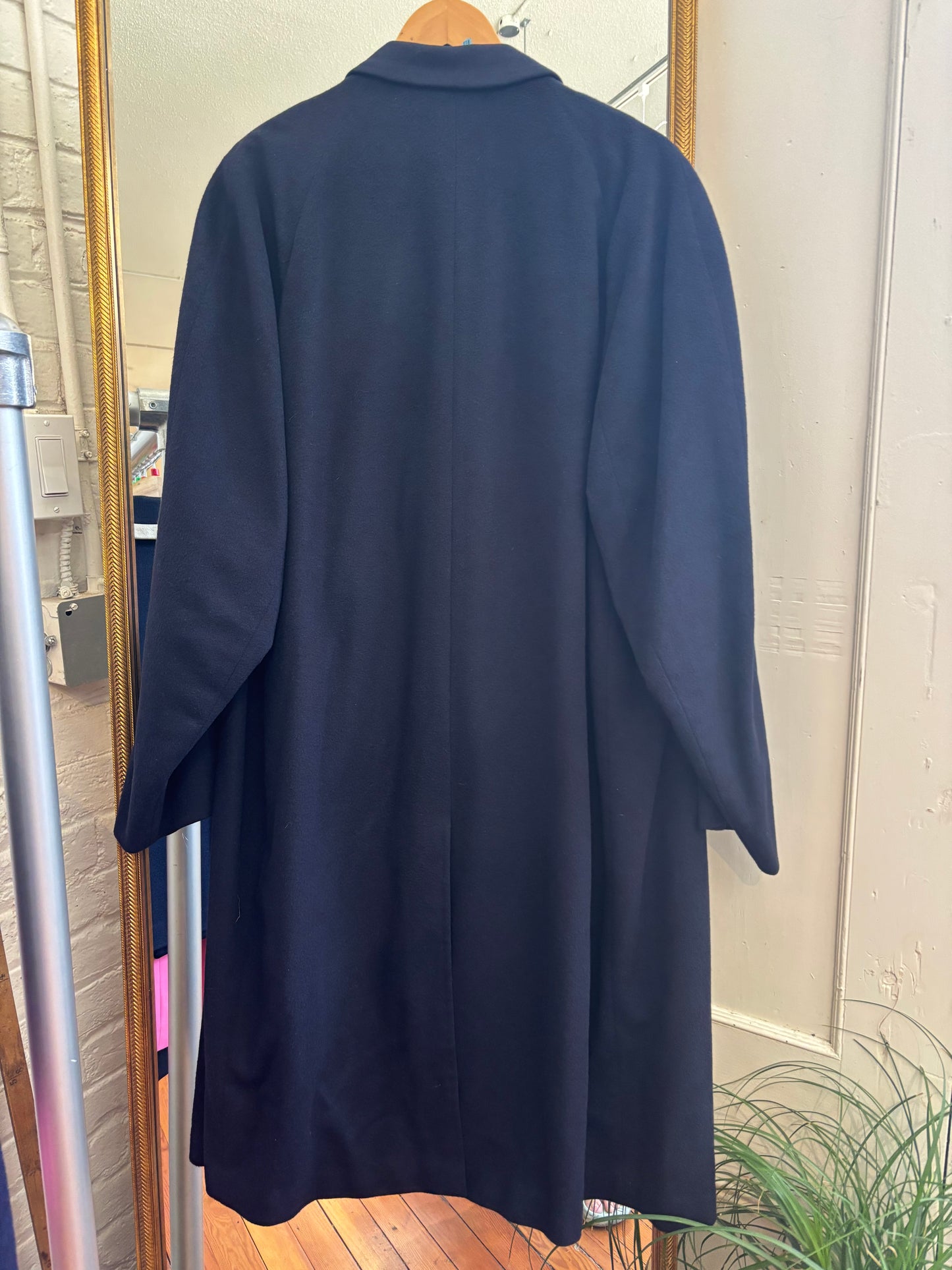 vintage navy Edward Chapman vicuna cashmere blend jacket