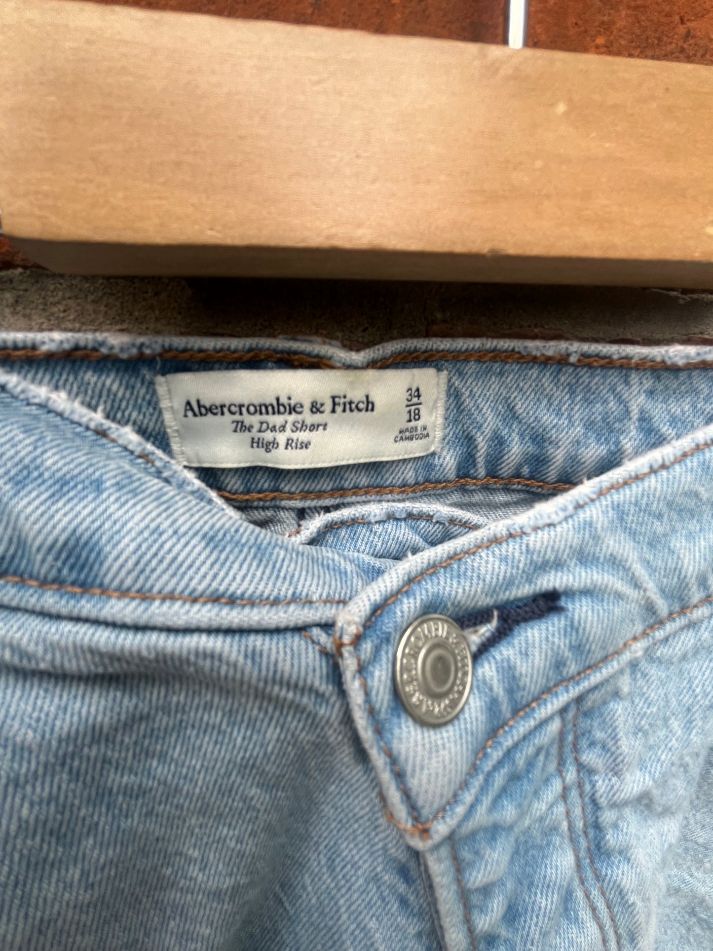 Size 18W Light denim Abercrombie & Fitch Jorts