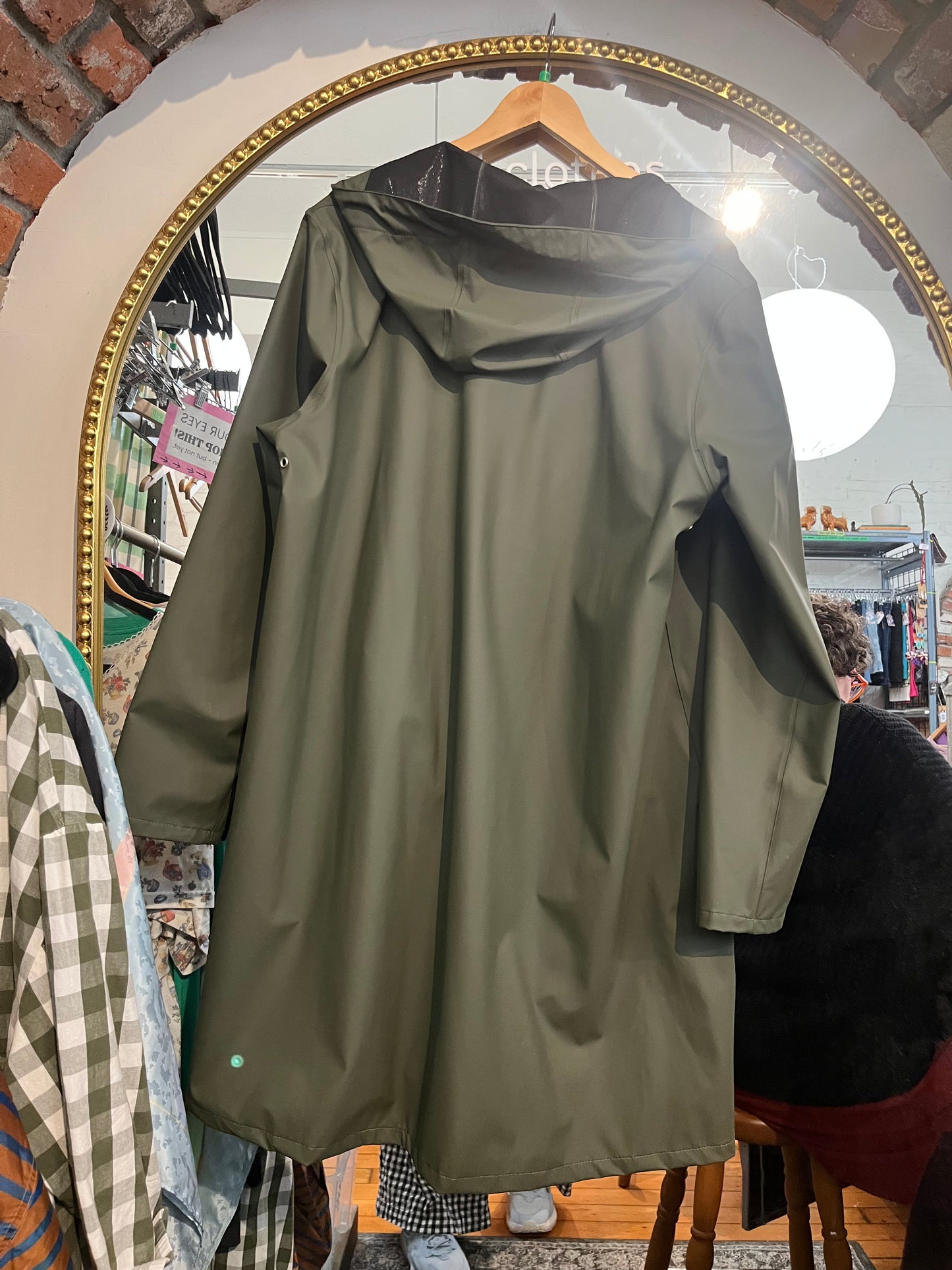 size XXL green waterproof Stutterheim  jacket - rain