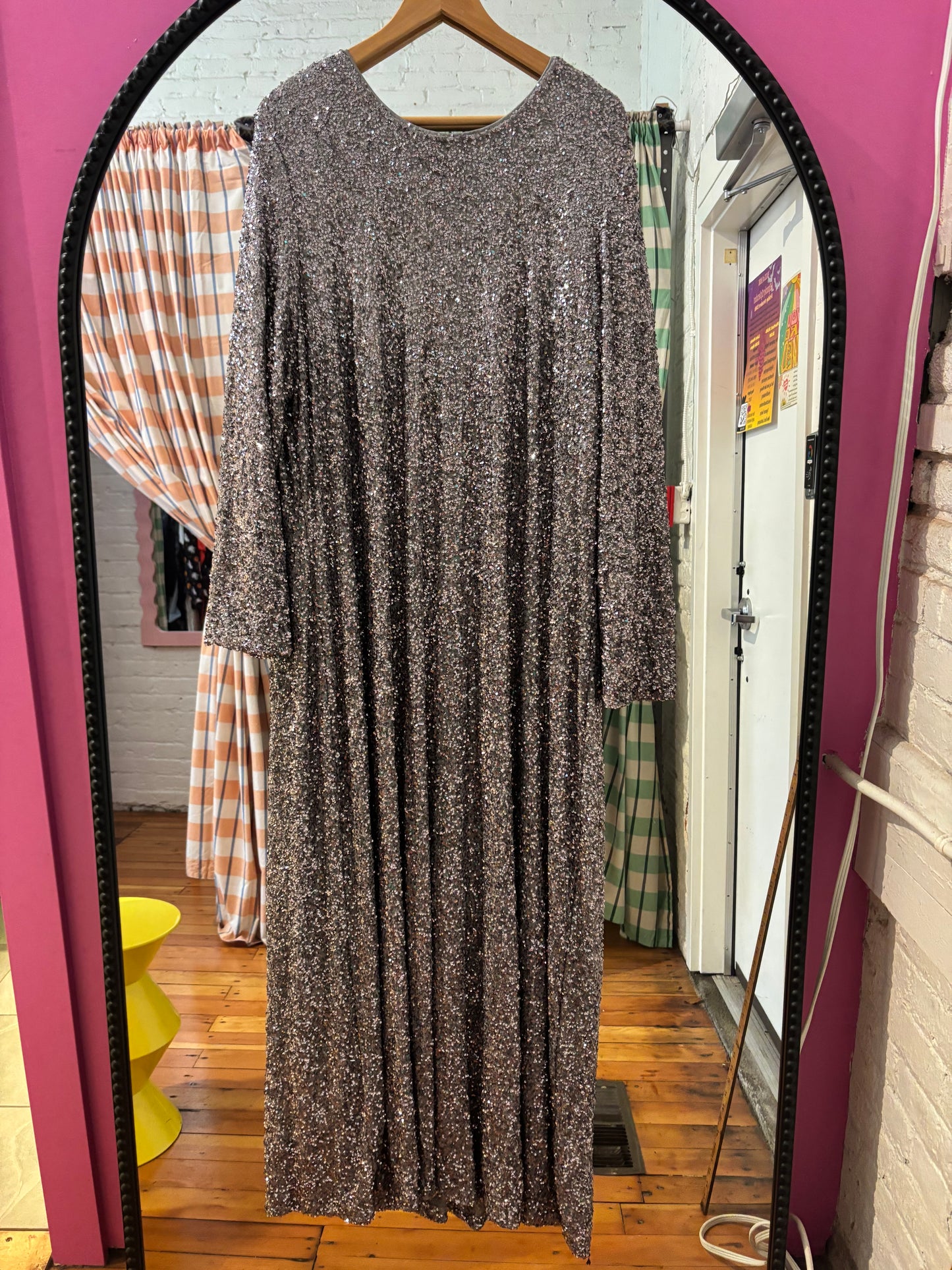 size 24 silver sequins Never fully dressed dress - maxi