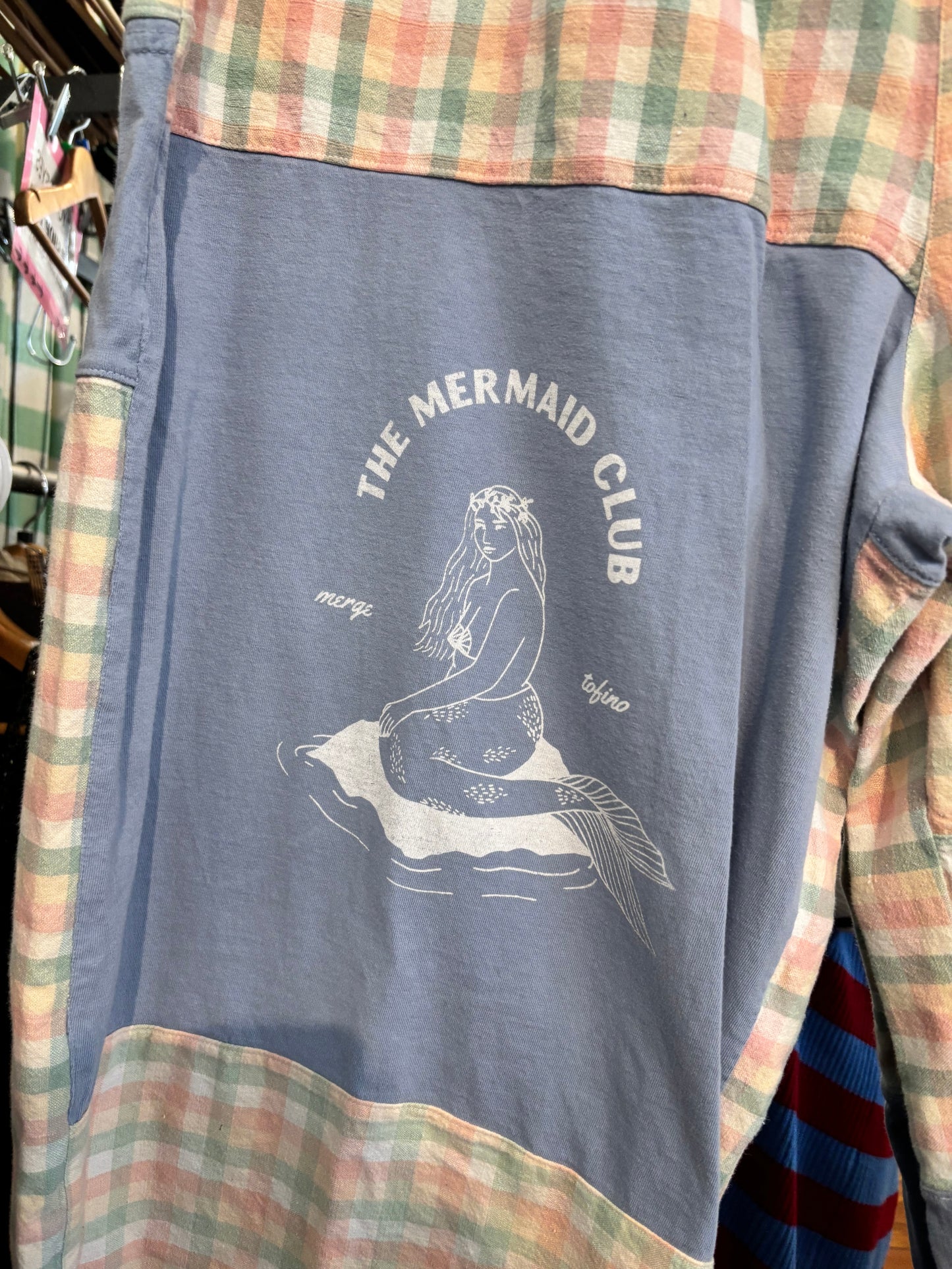 Size 2X pastels mermaid Abbie Originals AS IS pants