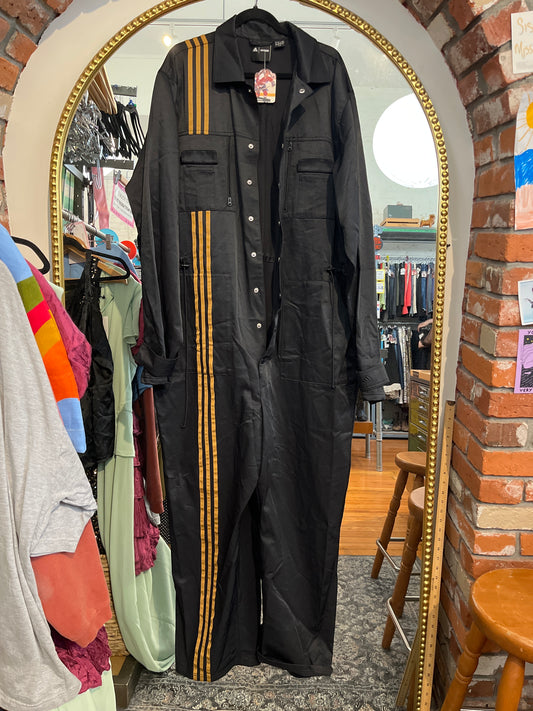 size XL black and brown stripe Adidas x Ivy Park boilersuit