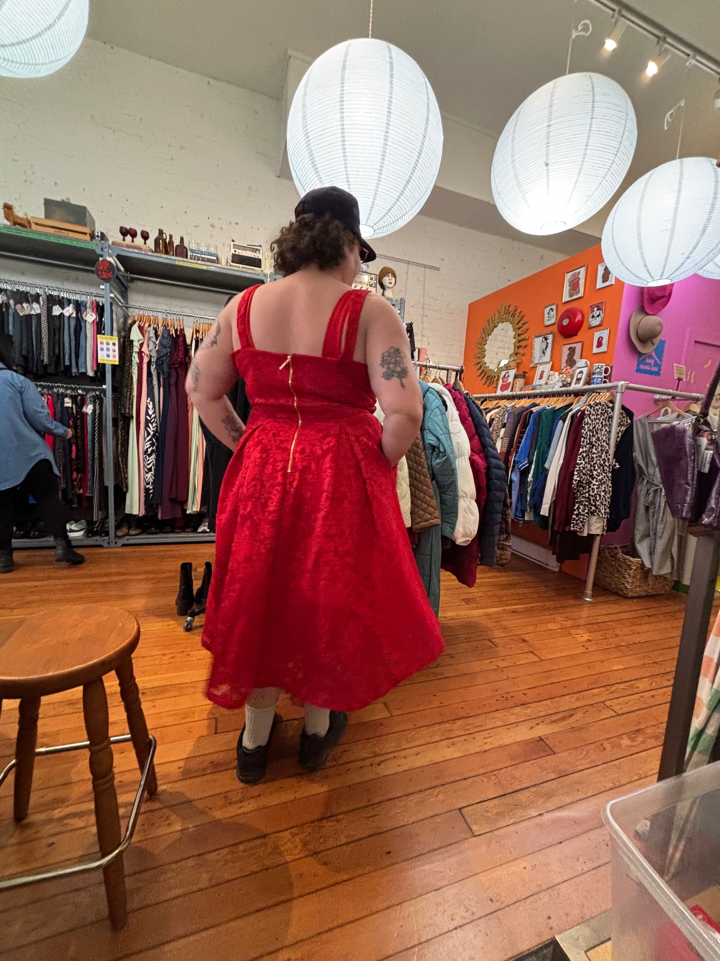 size XXL (22) red lace City Chic dress - fancy