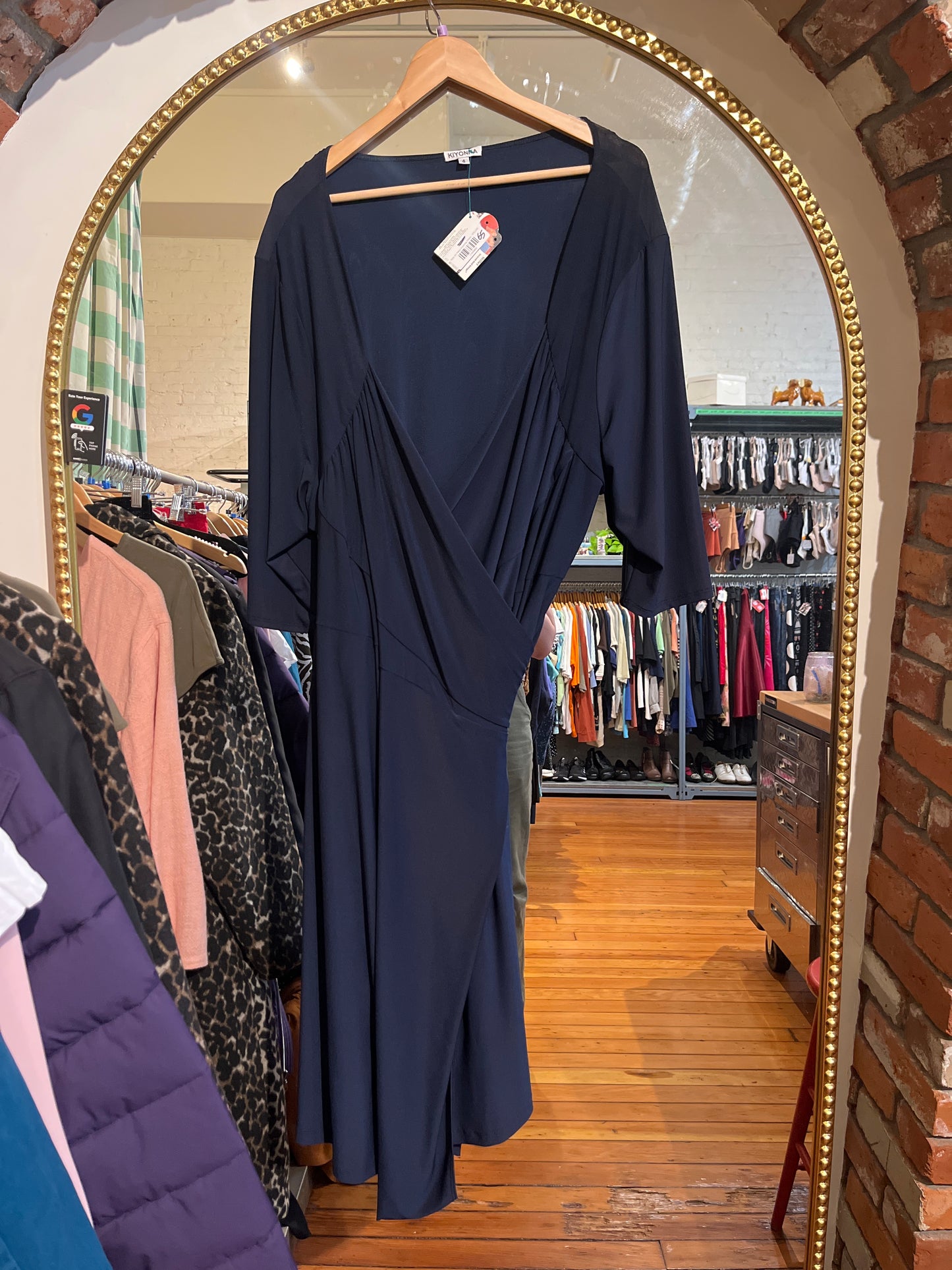 Size 4X Navy Kiyonna Dress