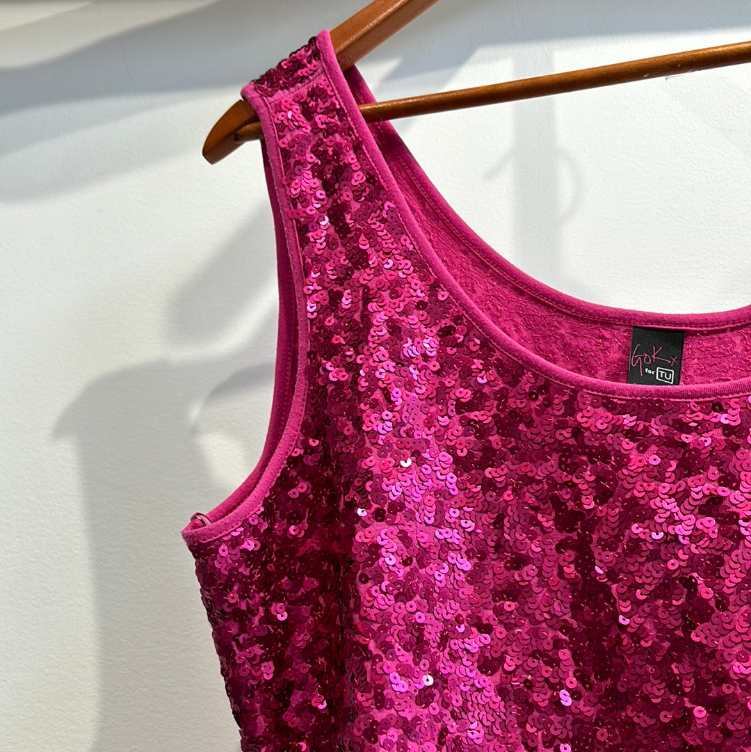 Size 20  pink sequin Gok x for TU Tank