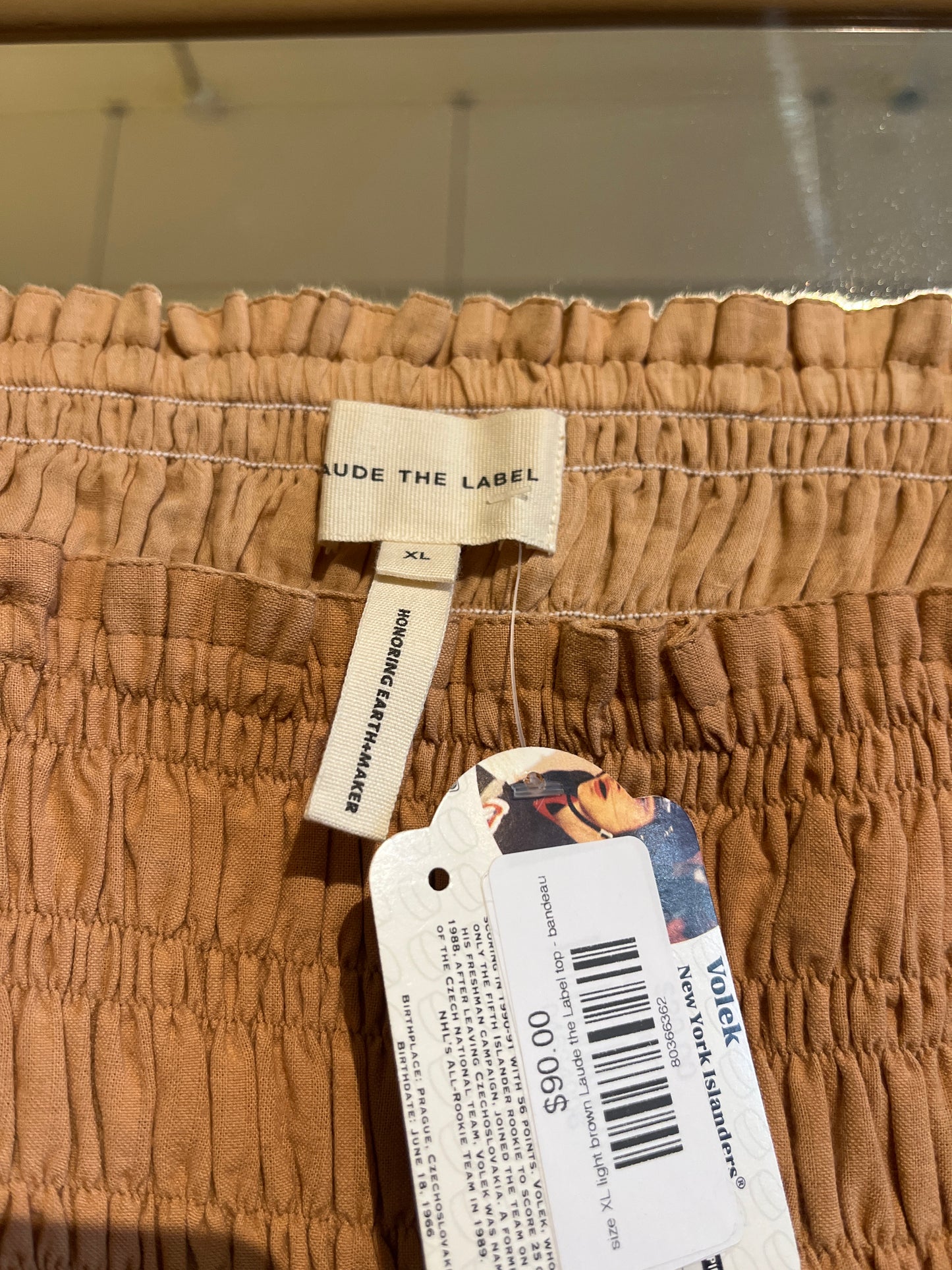 size XL light brown Laude the Label top - bandeau