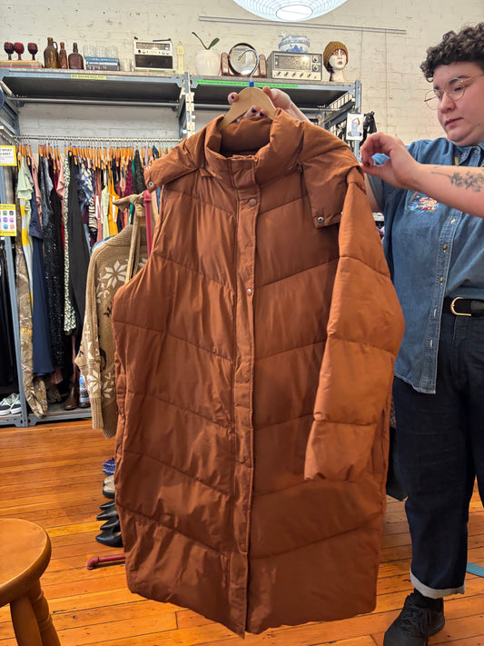size 2X brown tobacco redy Reitmans jacket - puffer