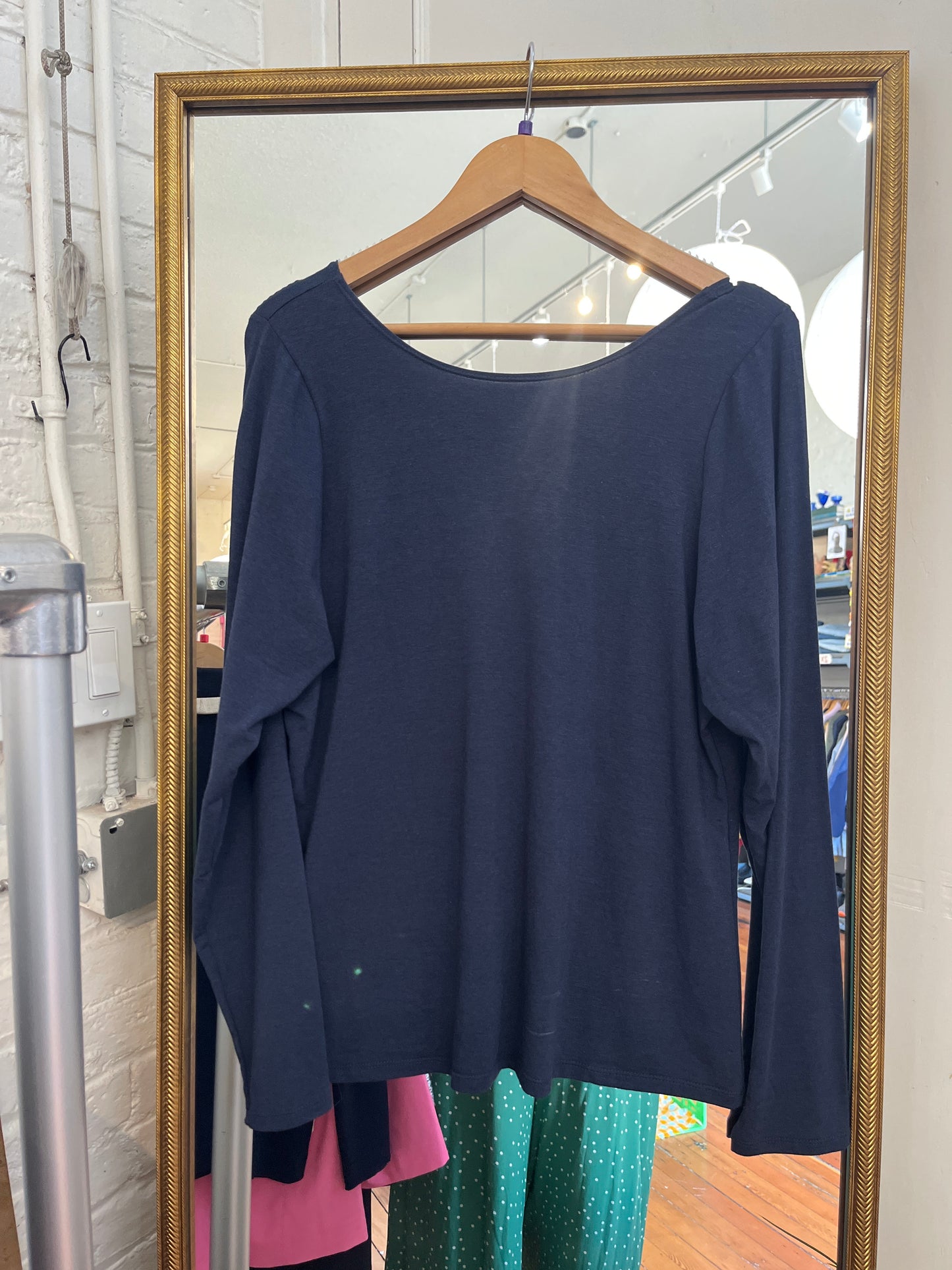 size 3X navy Free Label TRAIL LONG SLEEVE