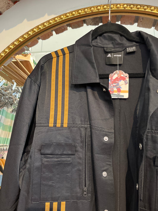 size XL black and brown stripe Adidas x Ivy Park boilersuit