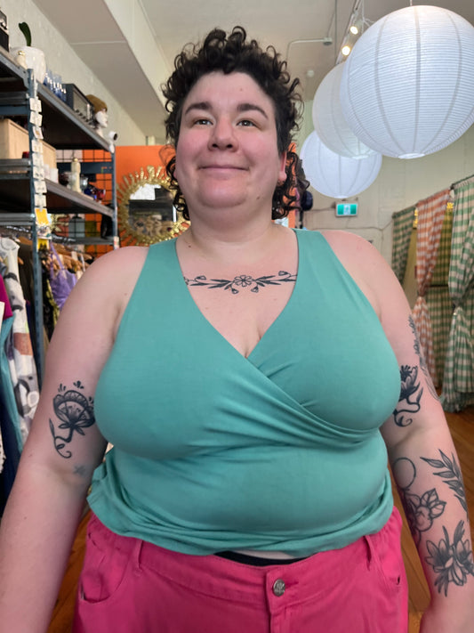 size 4X seafoam  Free Label tank - Dani