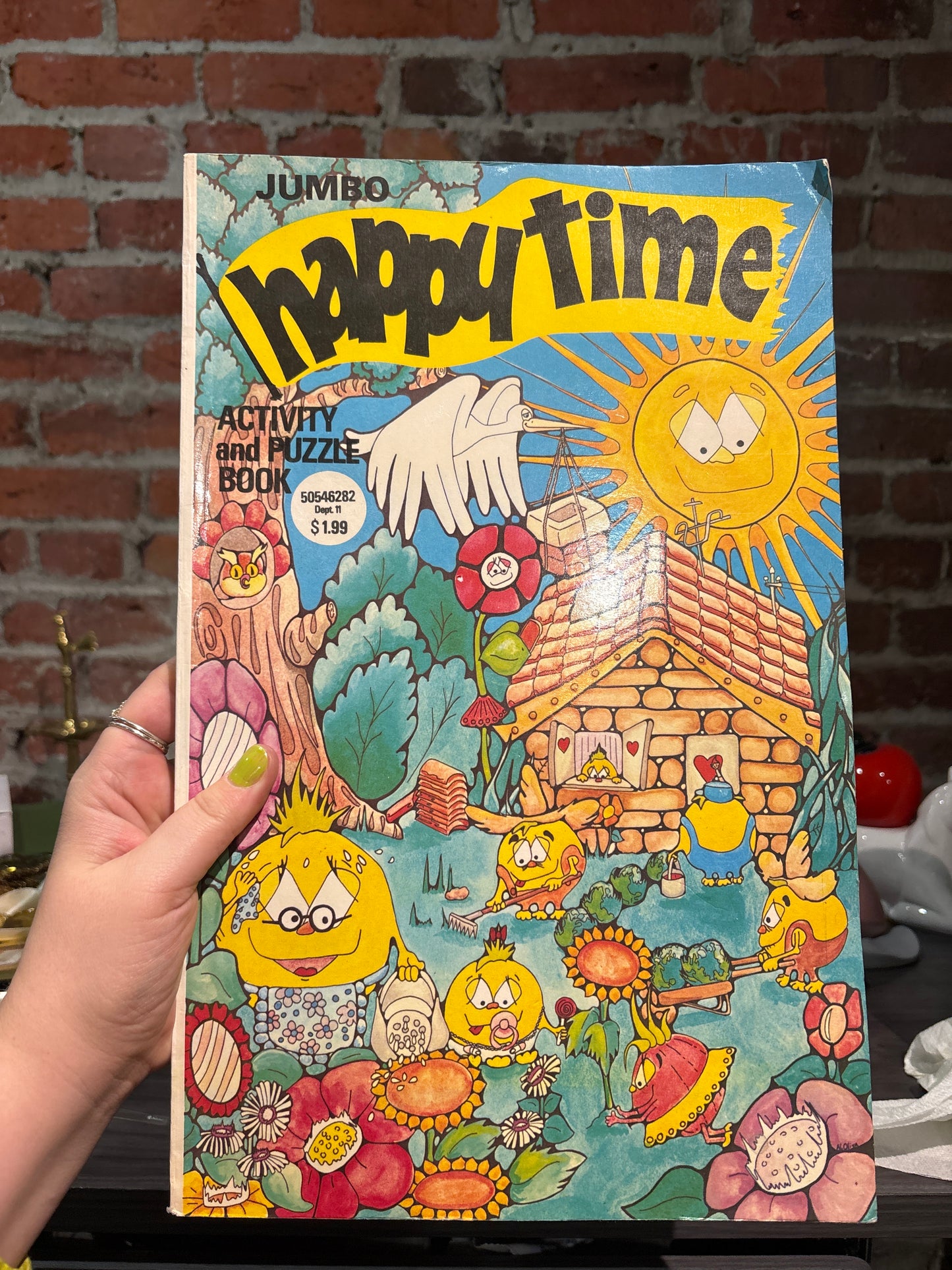 Jumbo vintage colouring book