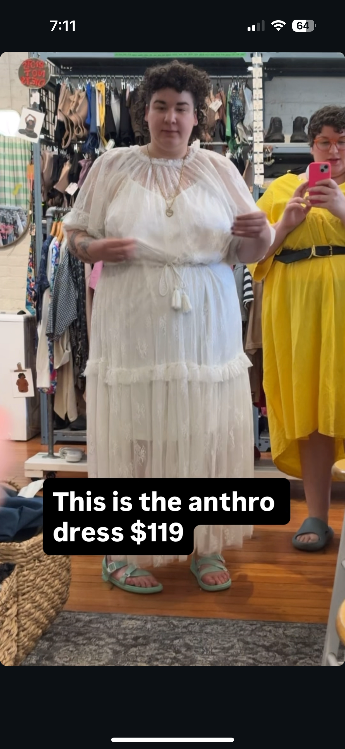 Size 3X Anthropologie “Let Me Be” white lace dress - NWT