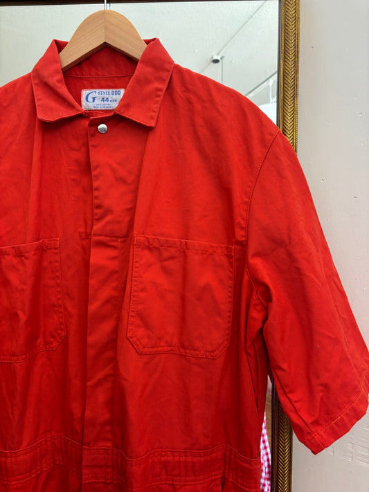 size 44 Regular  orange cotton vintage G Style 800 boilersuit