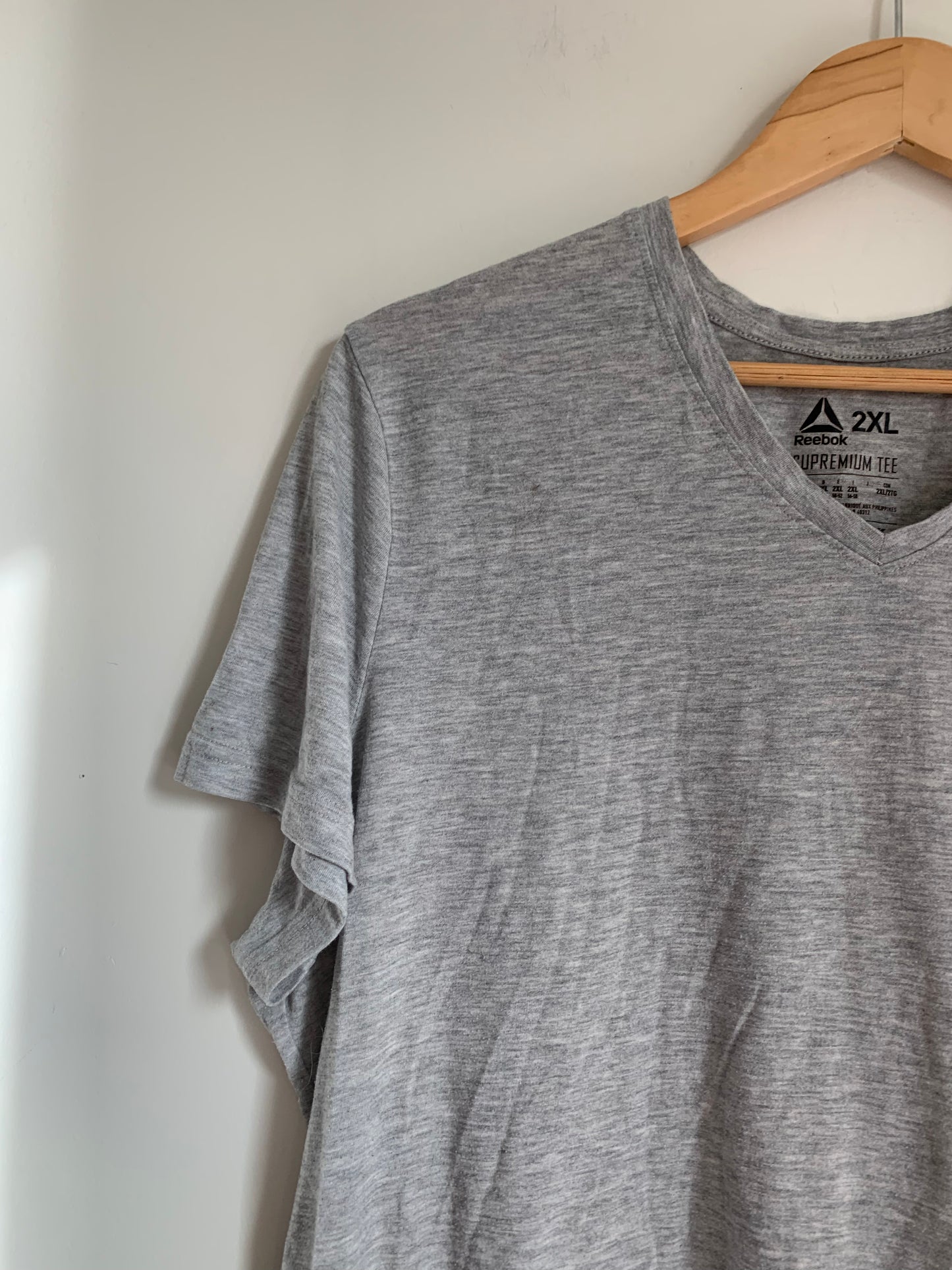 Size 2X Grey Reebok Activewear Tee