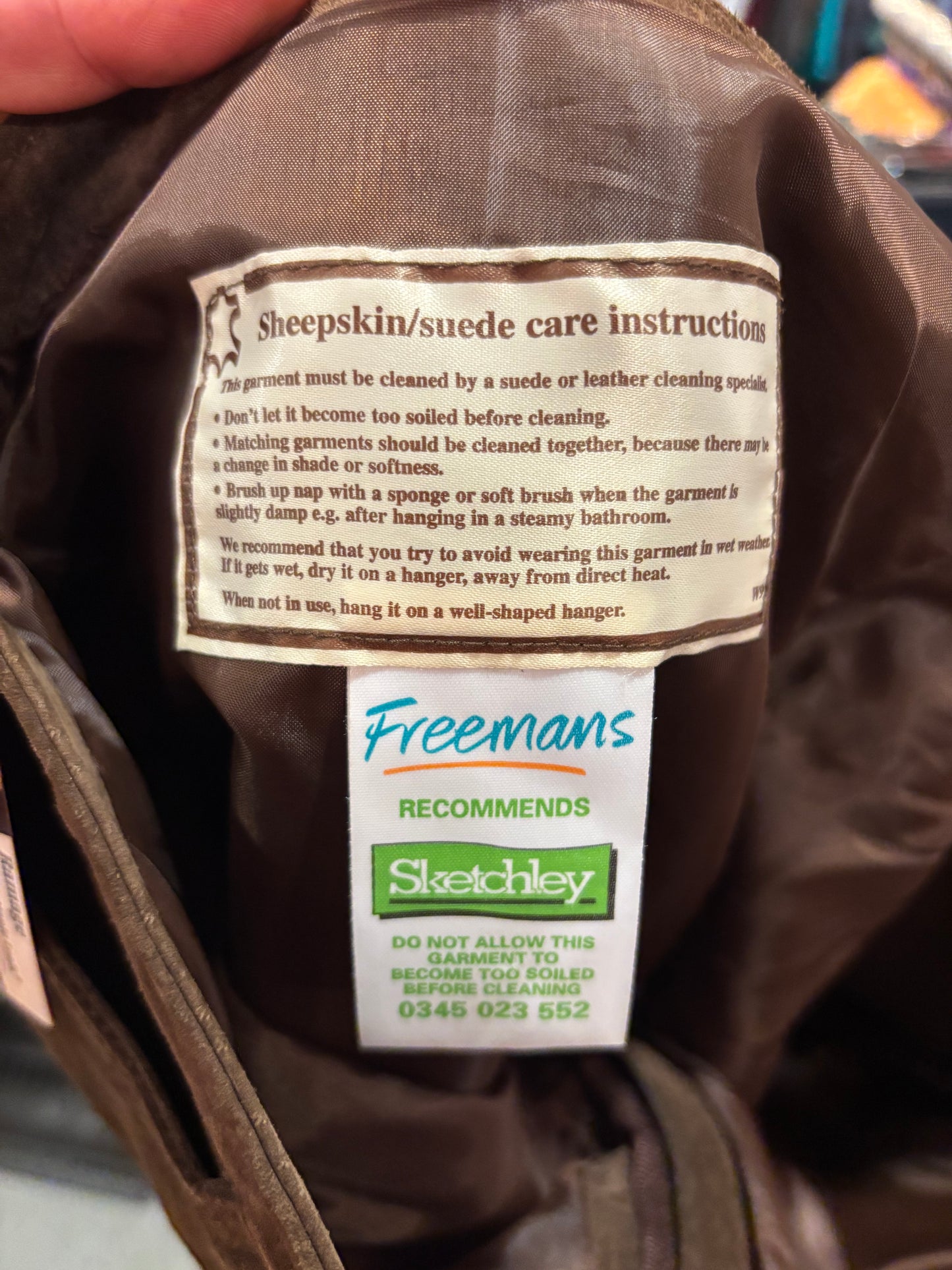 brown suede - genuine vintage Freemans pants