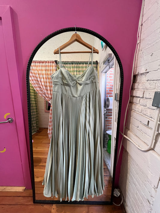 size 22 Azazie maxi dress - NWT sage