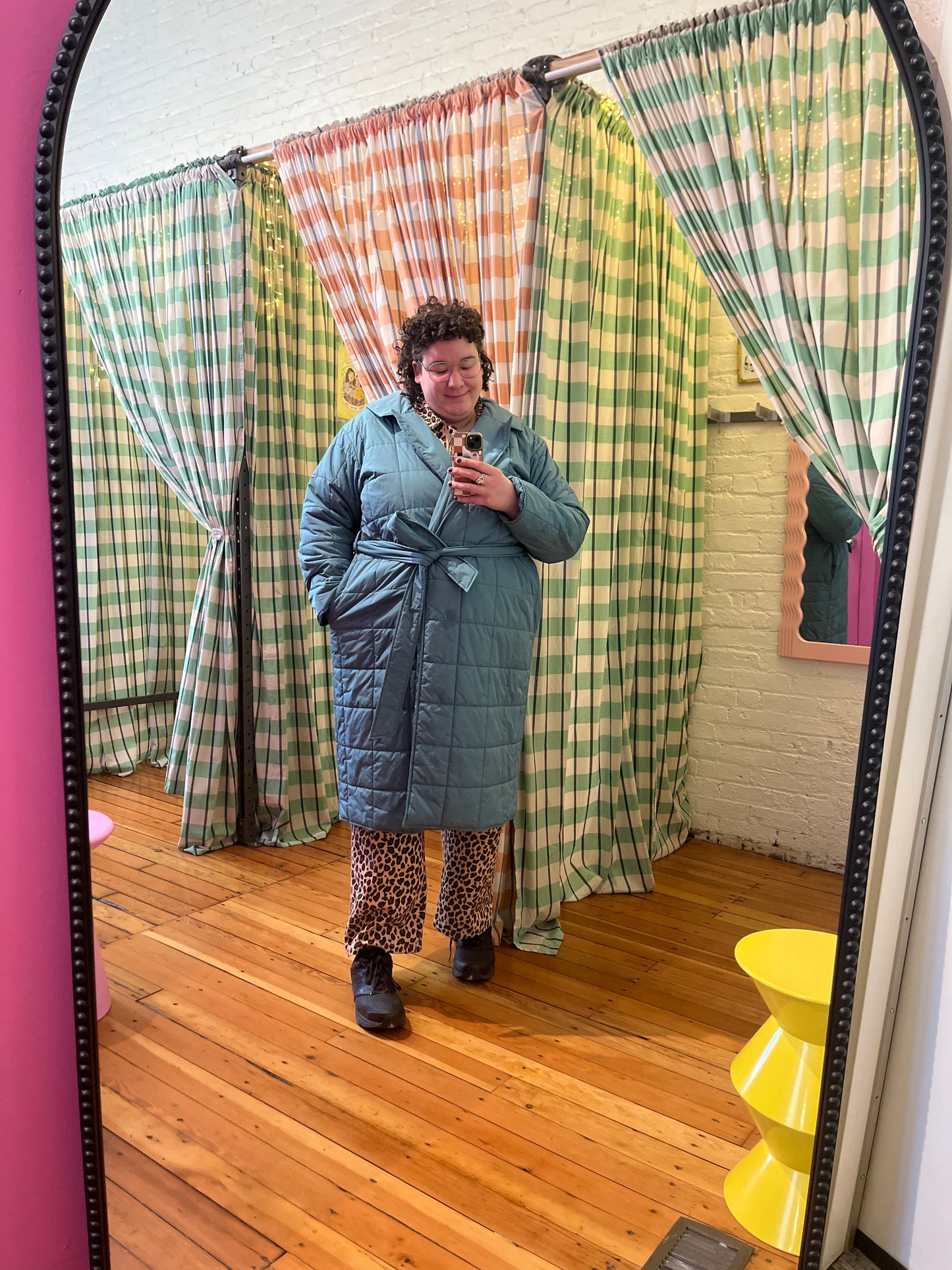 size 22/24 teal  Eloquii jacket - long puffer