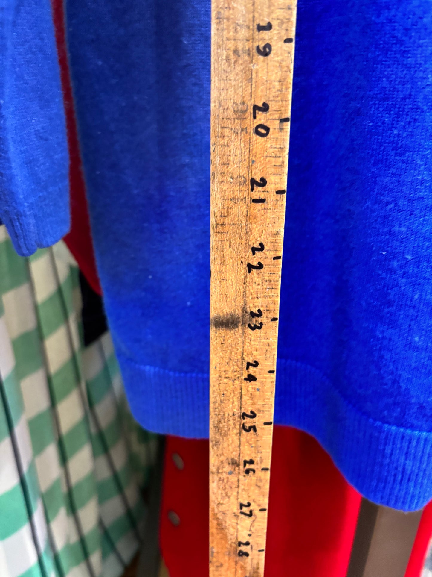 size 1X blue soft - cashmere sweater