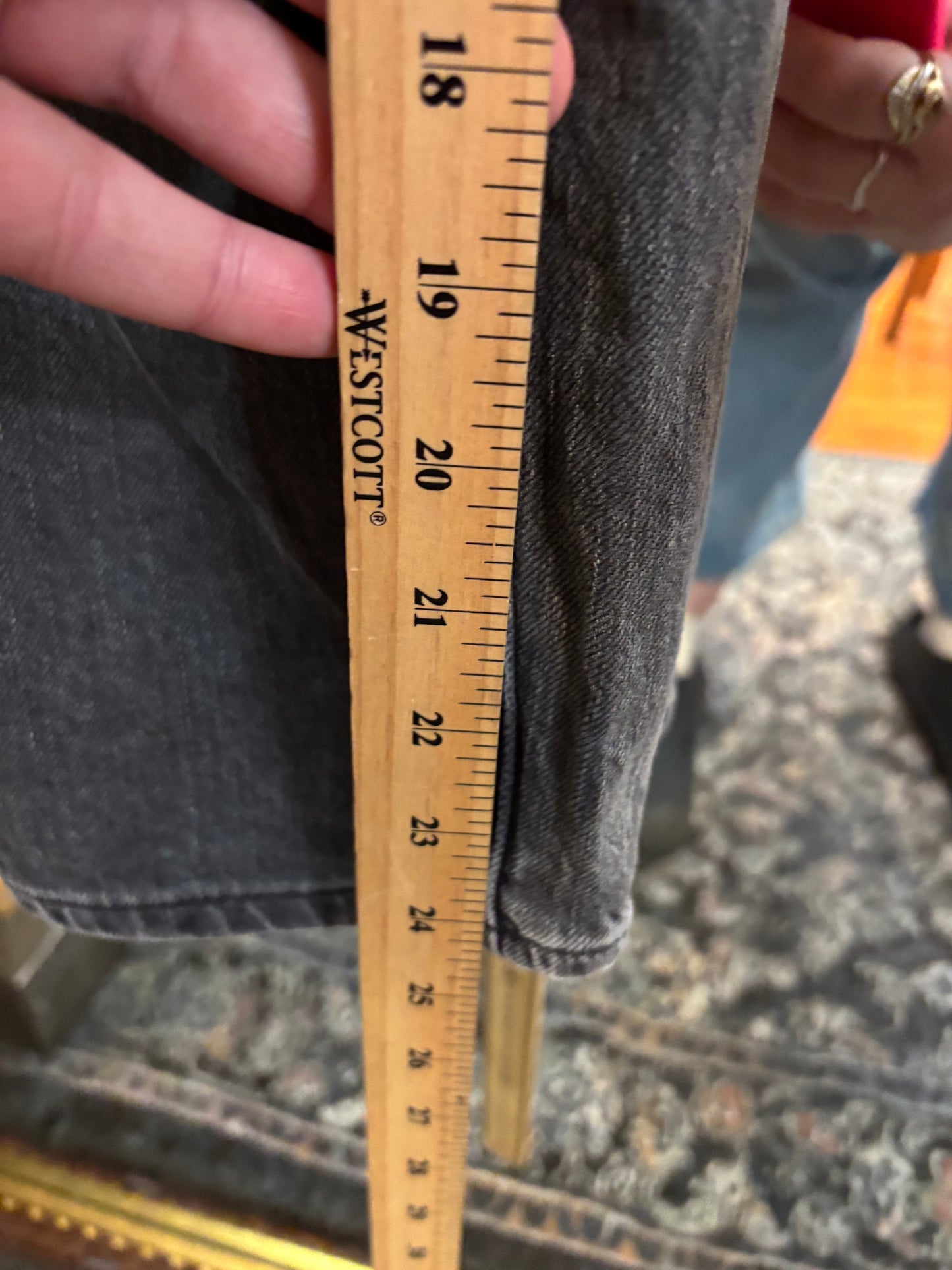 Size XL black wash denim Gap overalls