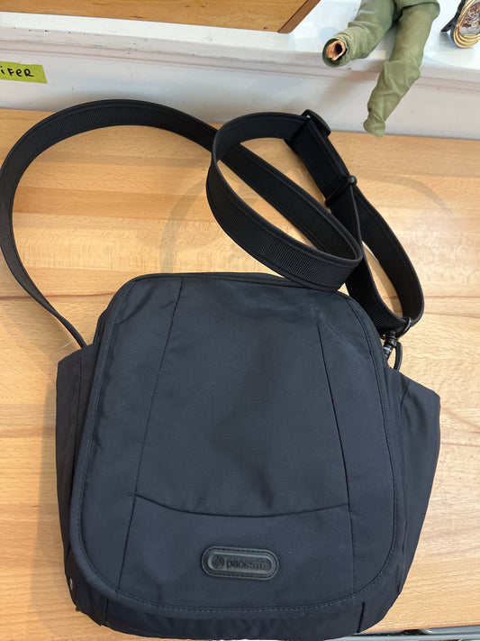 Pacsafe crossbody black bag