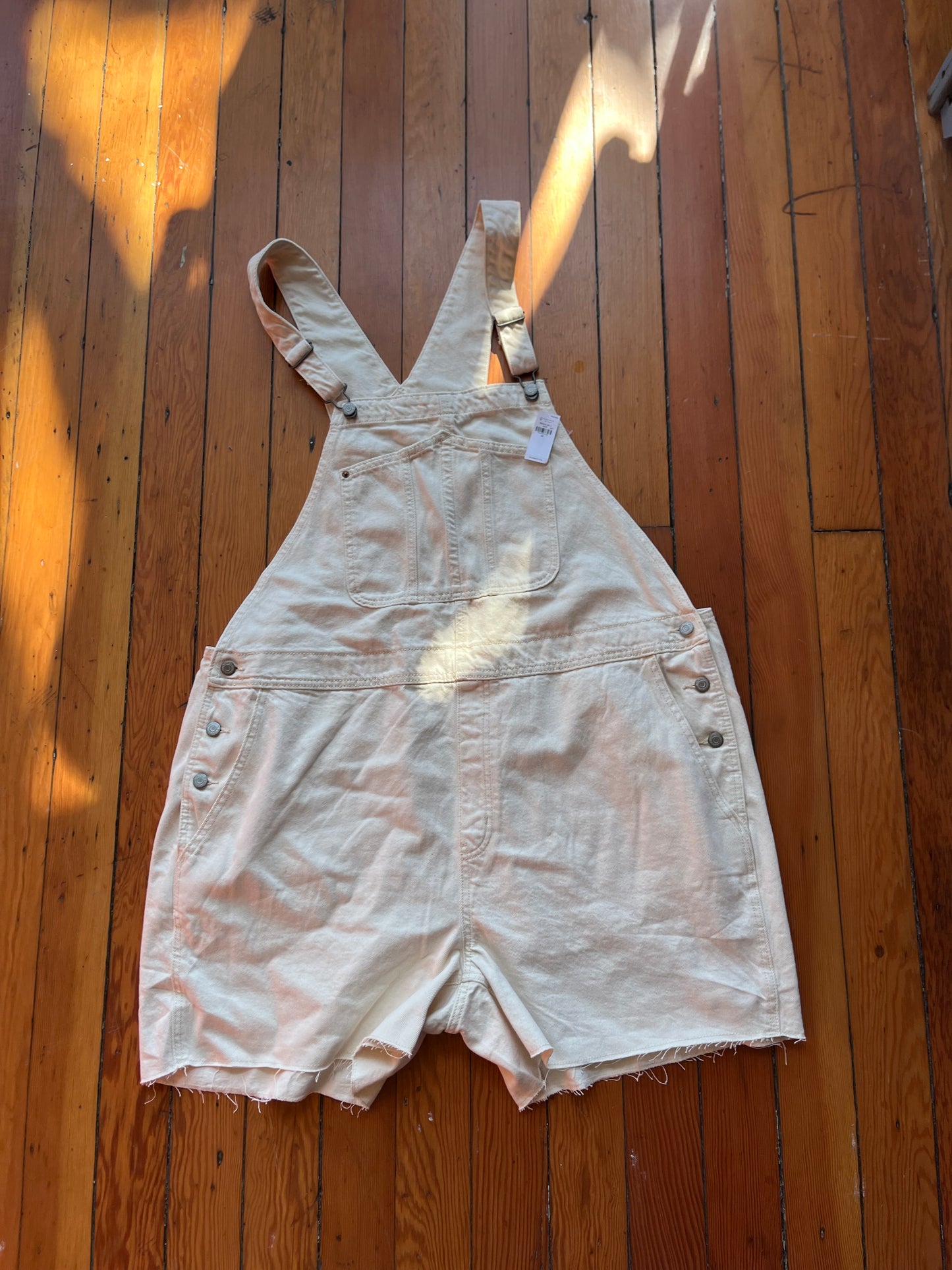 Size 2X Cream Old Navy Overalls