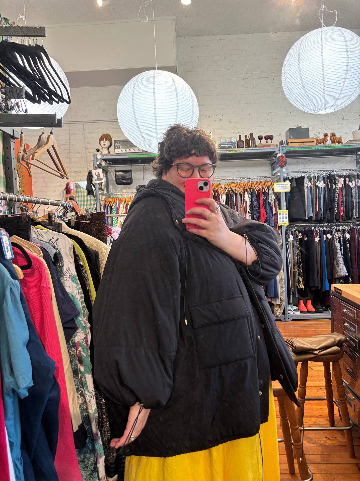 size 3X black Selkie jacket - puffer
