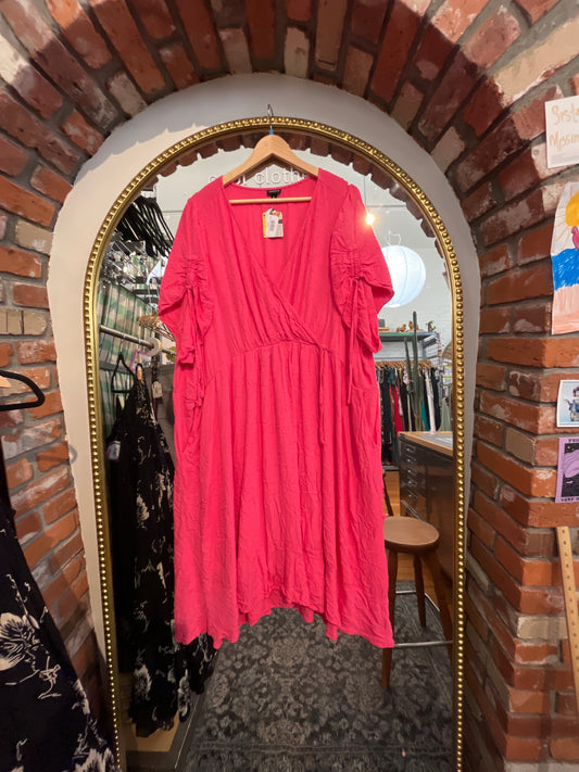 size 6X pink Torrid dress - wrap