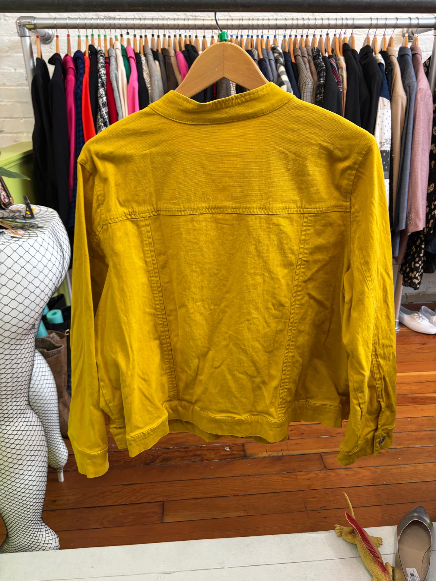 size 20 In Every Story yellow cotton jacket - short