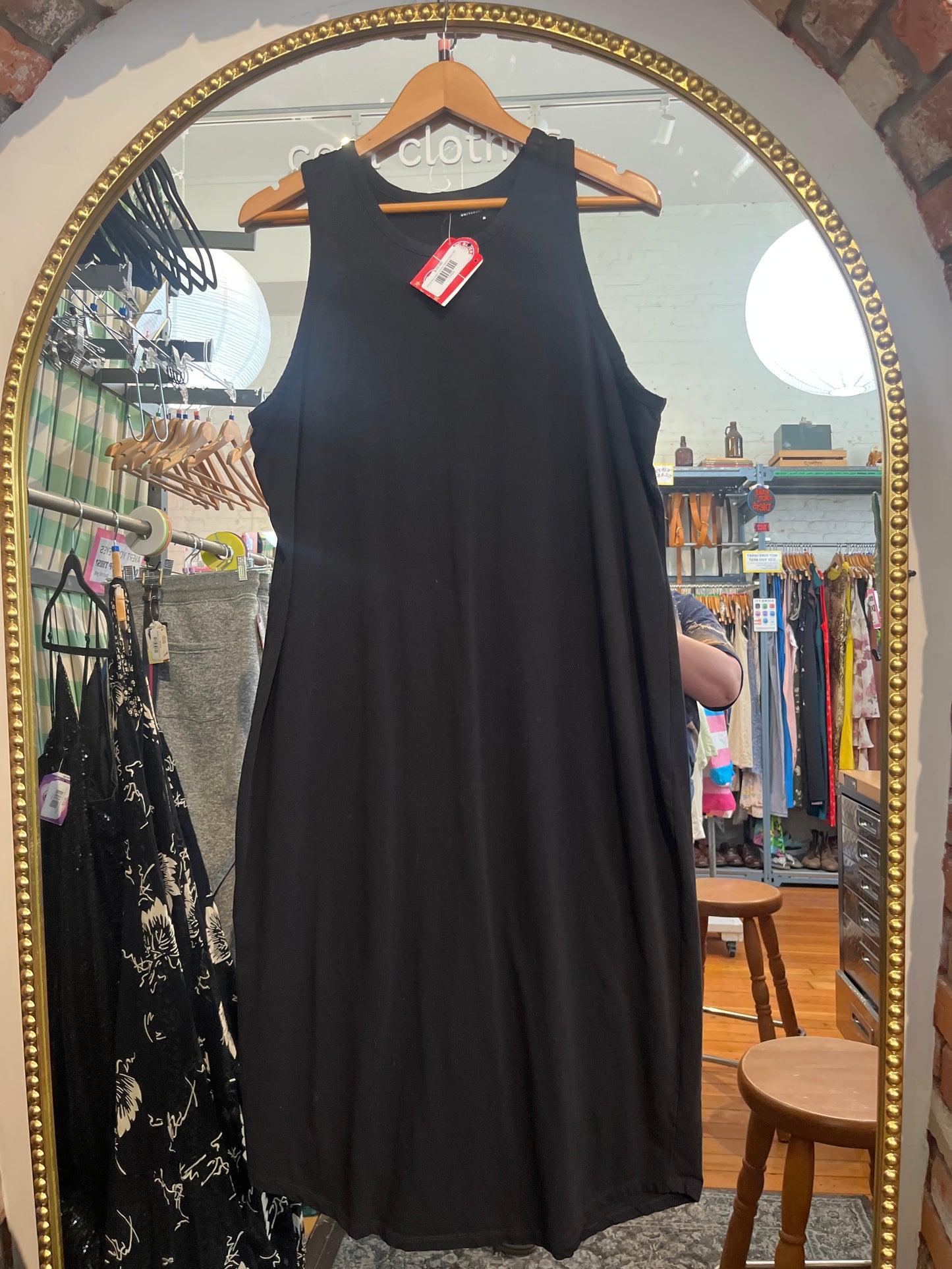 Size M black stretch Universal Standard dress - tank