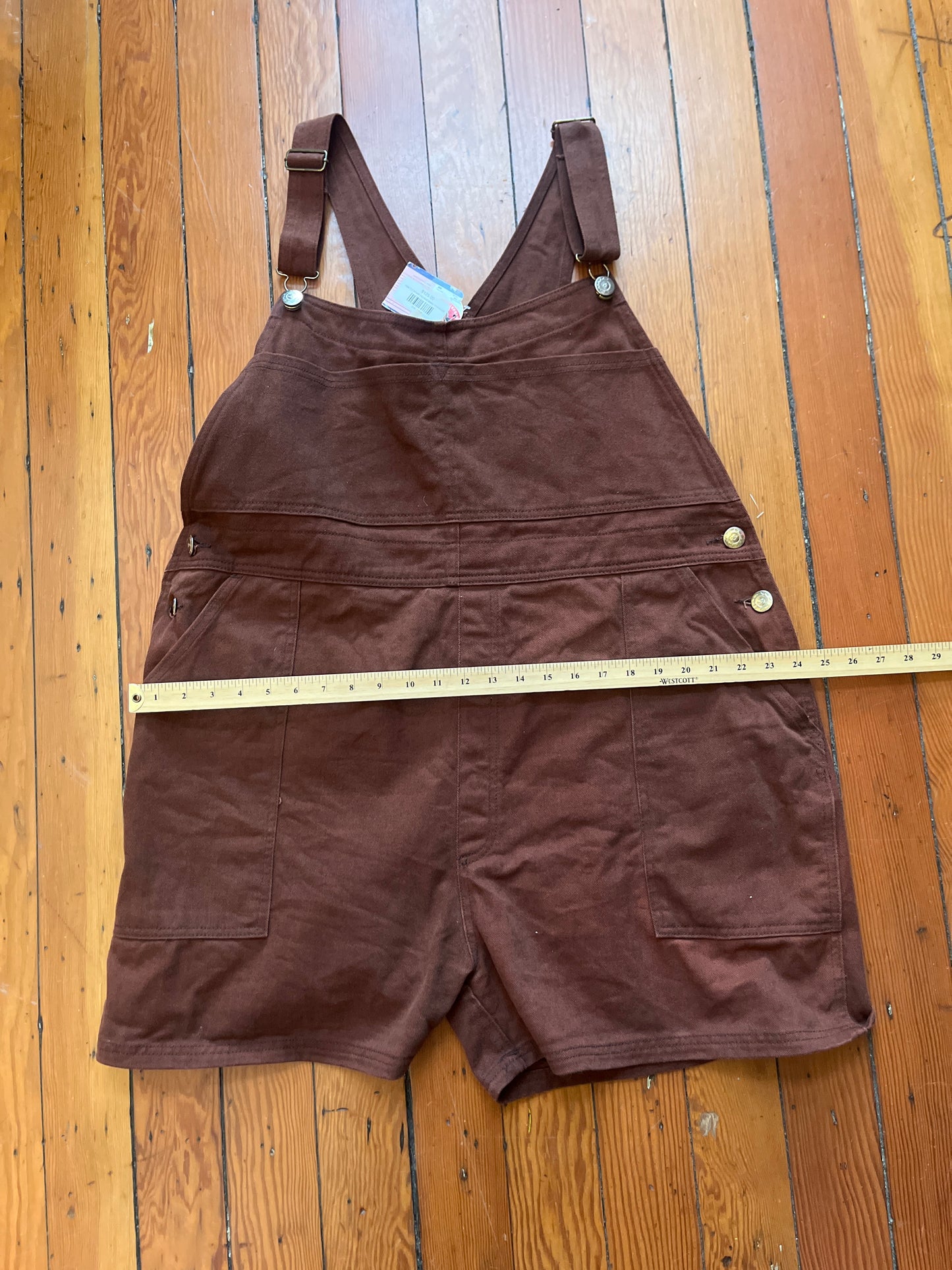 size 2X brown big bud press shorteralls