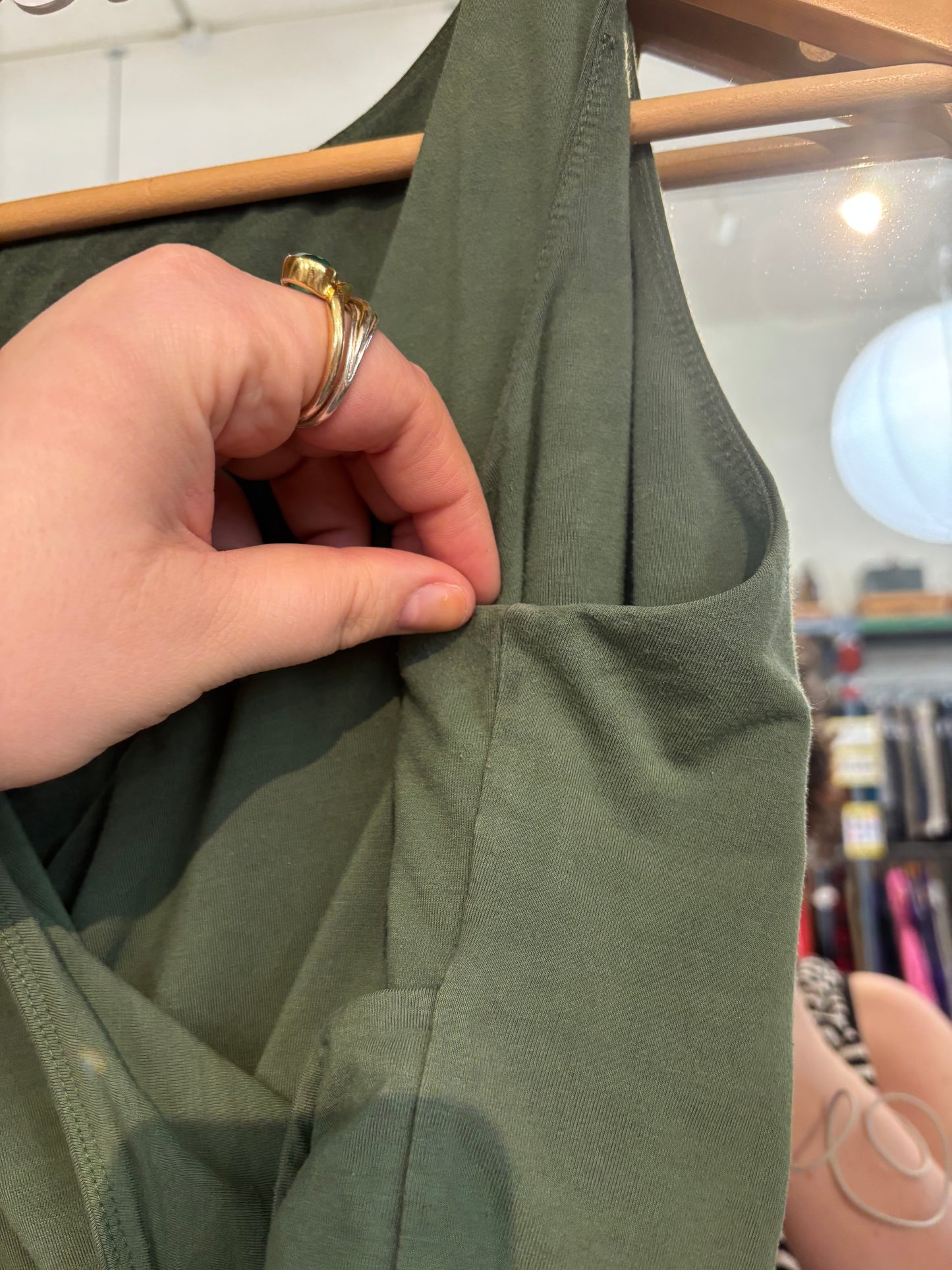 size 3X green sage - AS IS Free Label bra - dani
