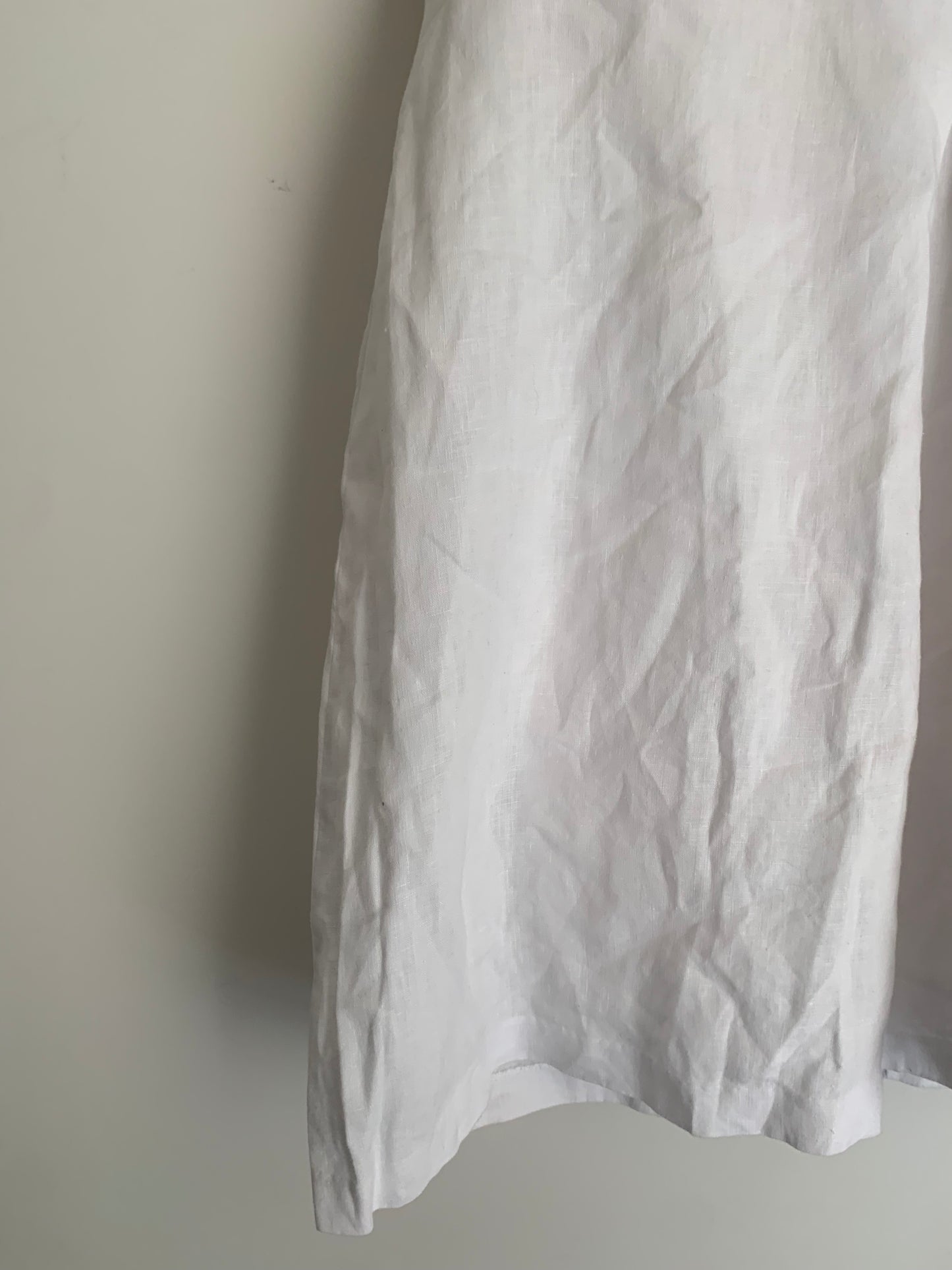 Size 18 White Linen/Cotton Gap Dress