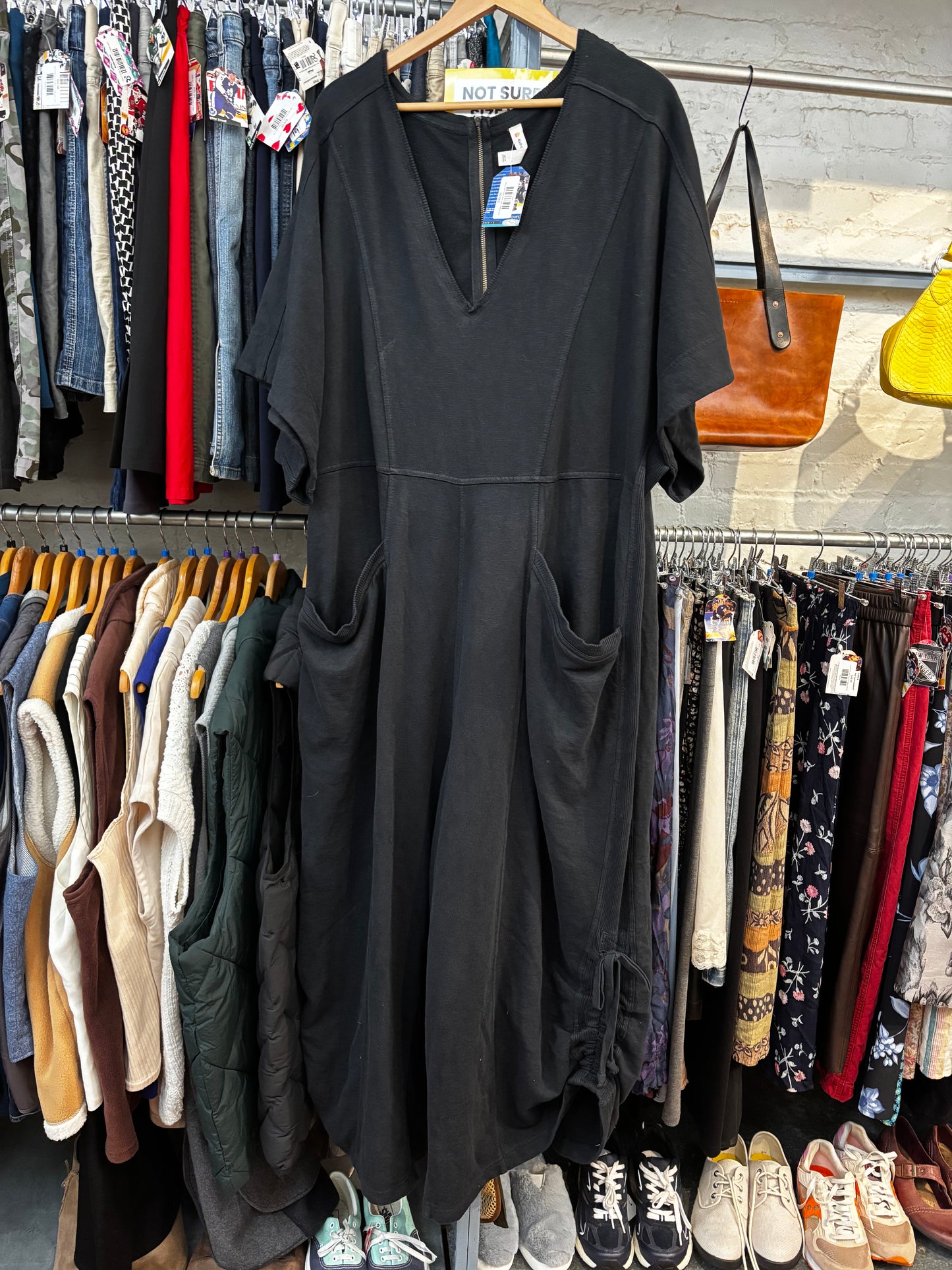 size 3X black cotton mixed fabric Daily Practice jumpsuit