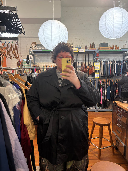 Size 3X black NVLT trench - NWT