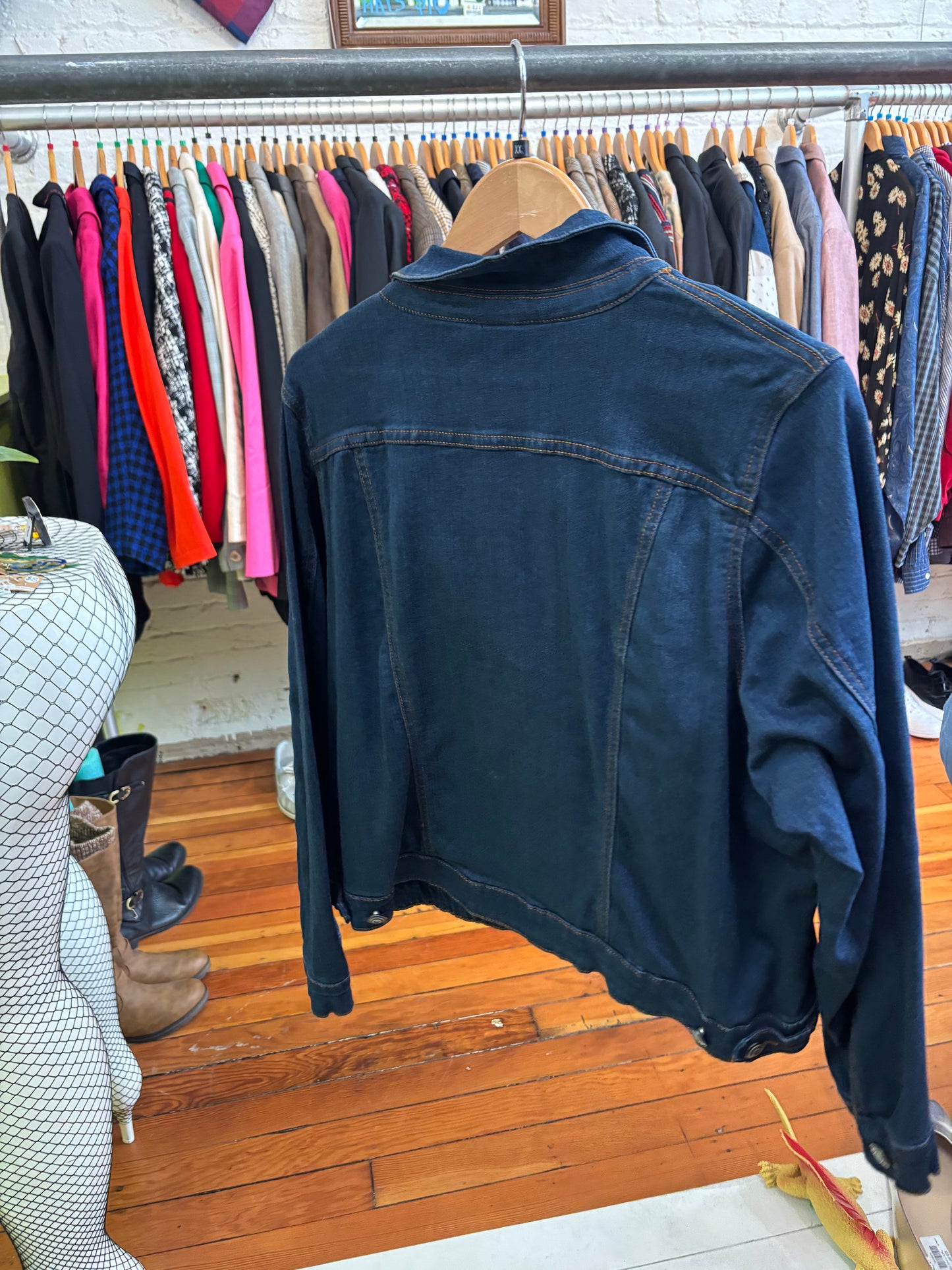 size 20 dark wash Love & Legend jean jacket