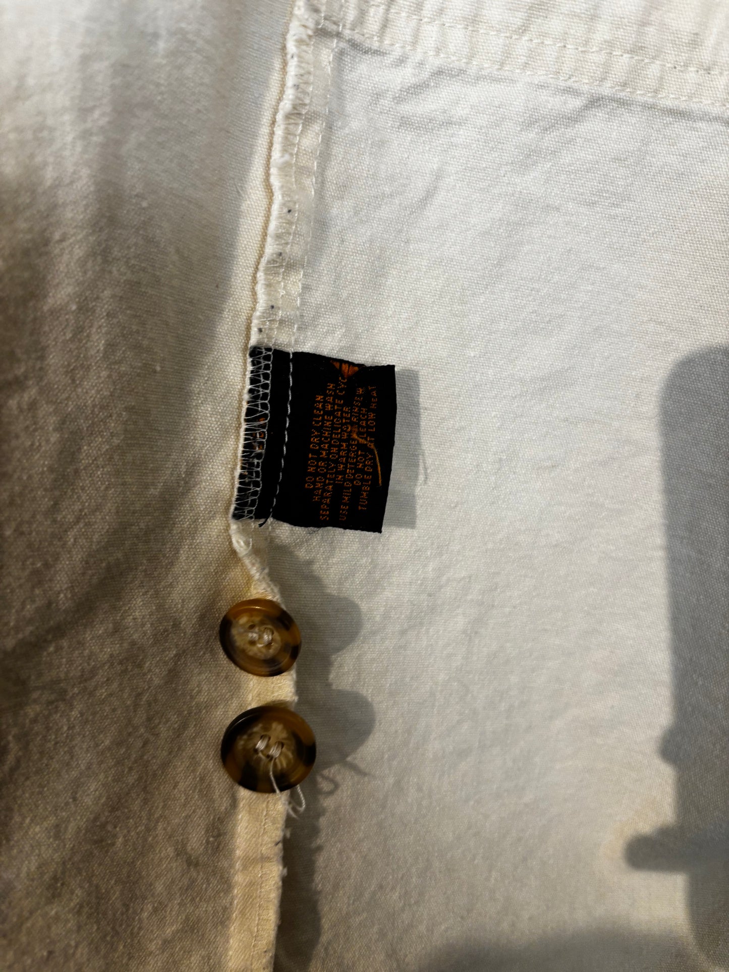 size L/G cream with cord collar VINATGE Eddie Bauer jacket - chore