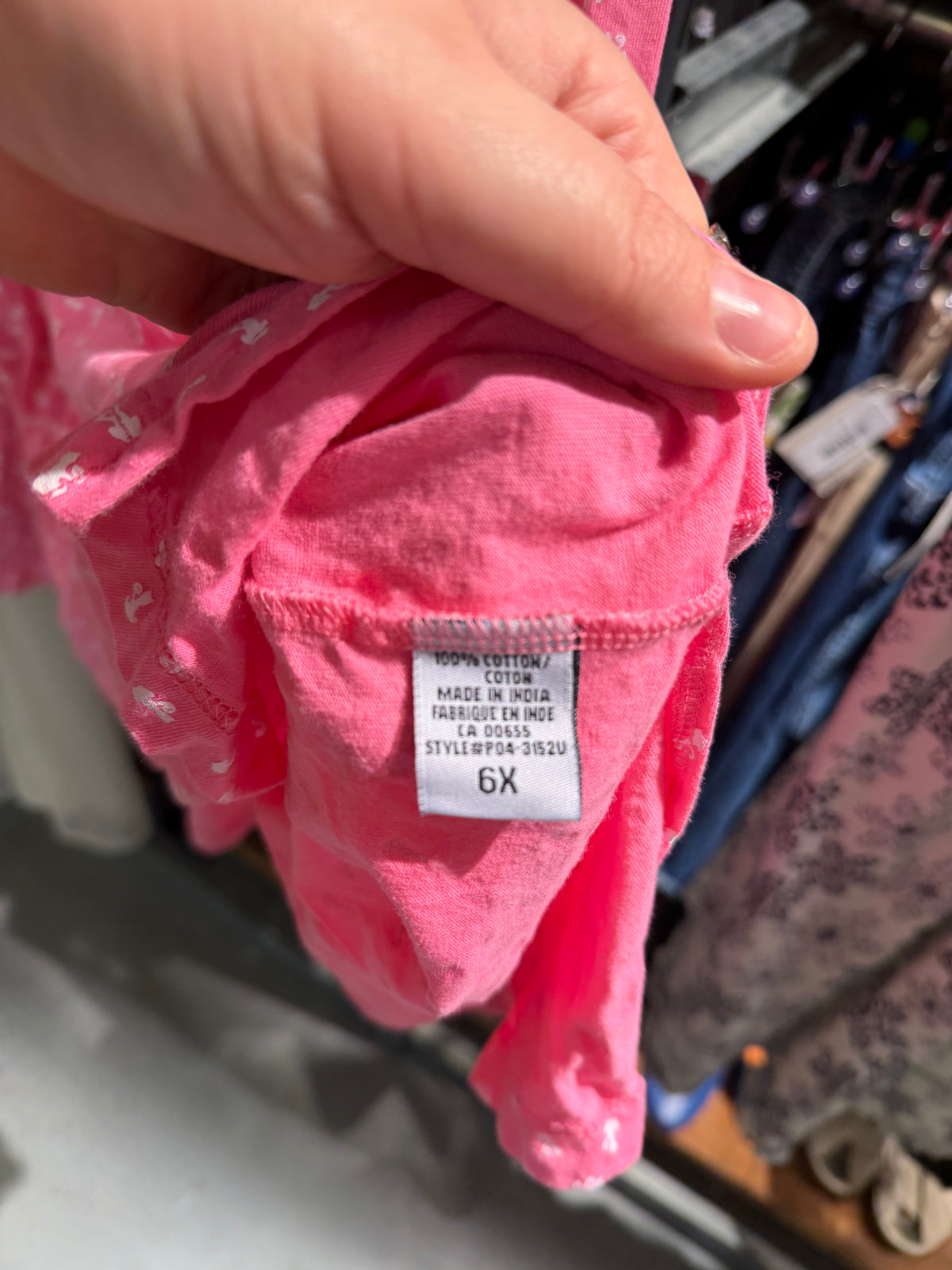 size 6X pink with cats intimates sleep dress